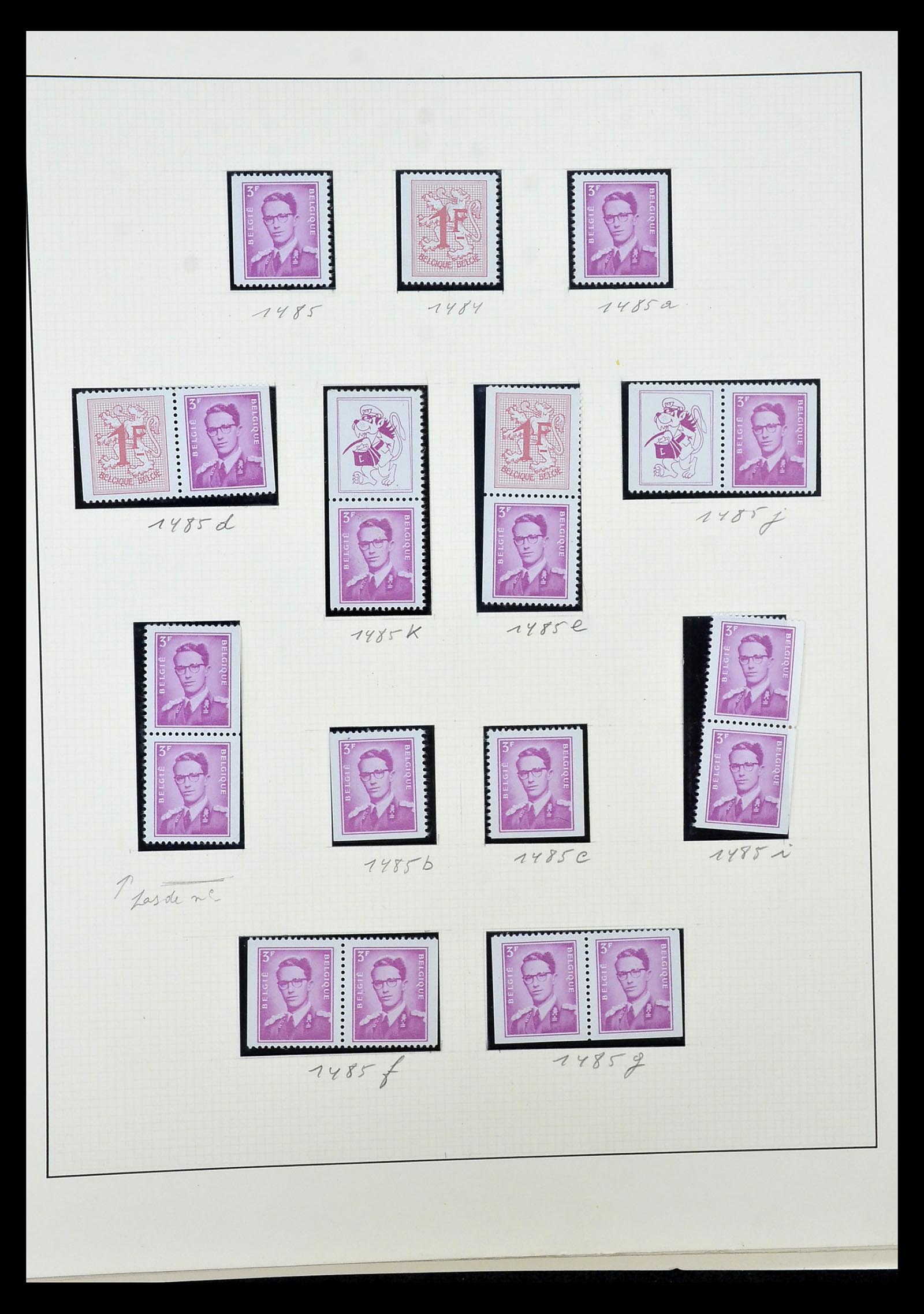 35104 039 - Postzegelverzameling 35104 België specialiteiten 1920-1990.