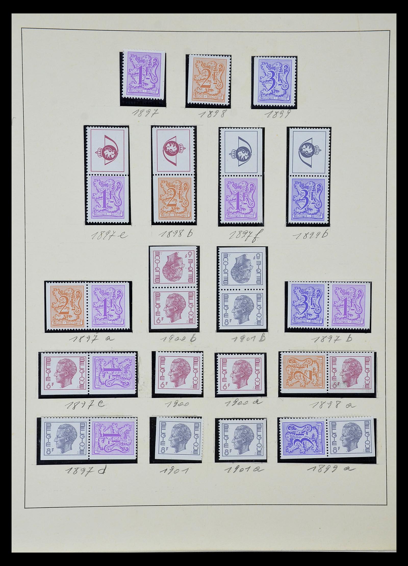 35104 051 - Postzegelverzameling 35104 België specialiteiten 1920-1990.