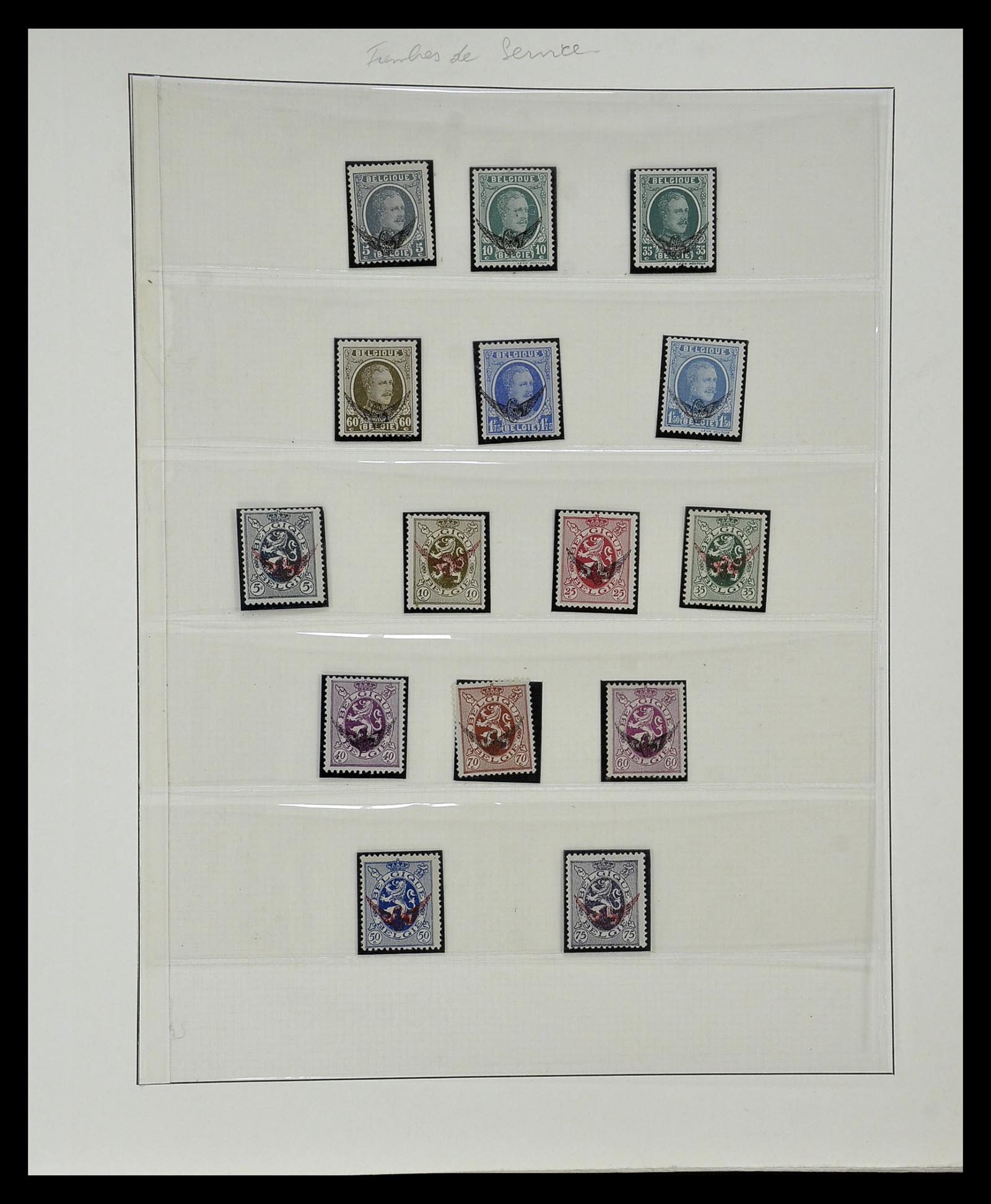35104 064 - Postzegelverzameling 35104 België specialiteiten 1920-1990.