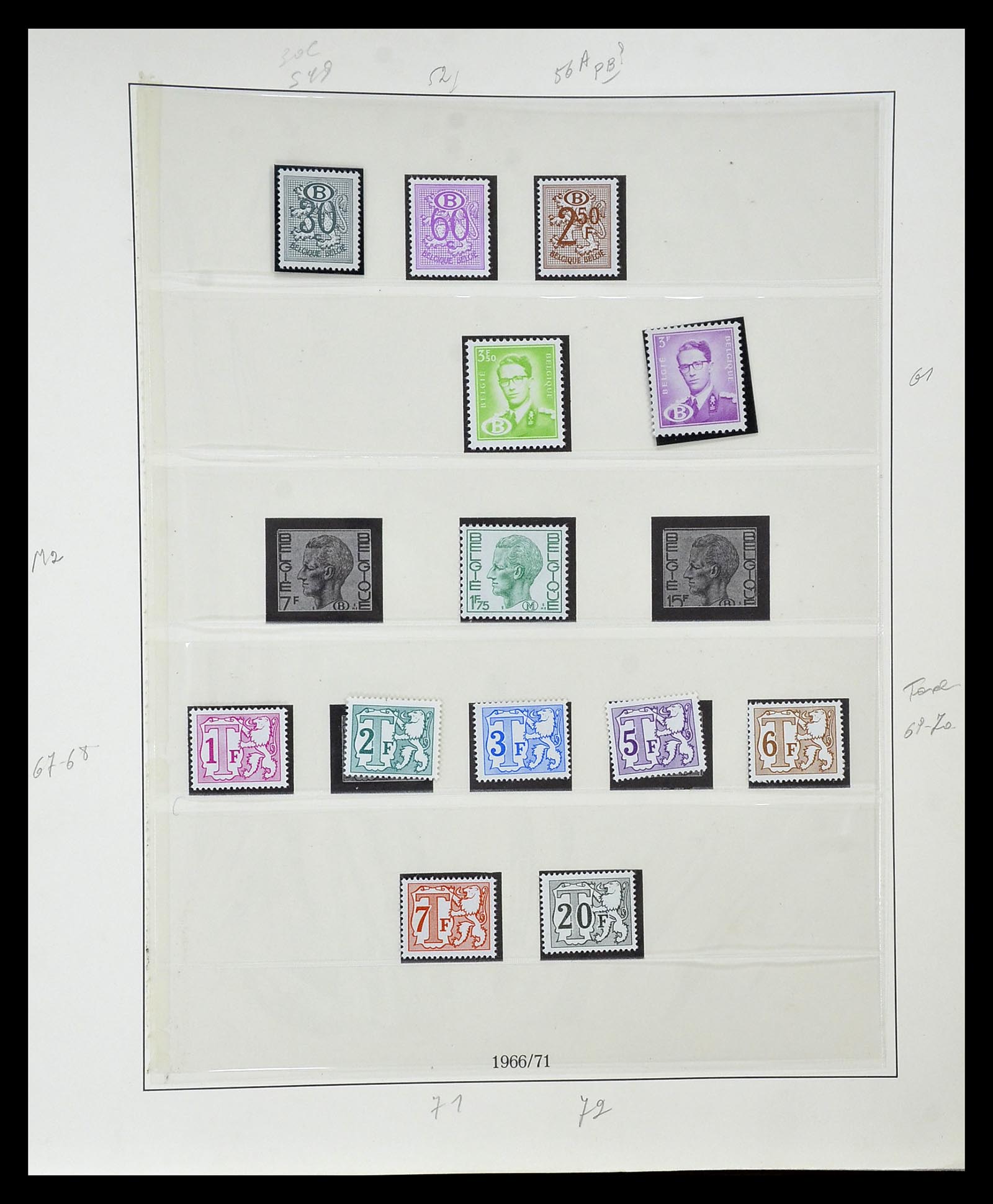 35104 068 - Postzegelverzameling 35104 België specialiteiten 1920-1990.