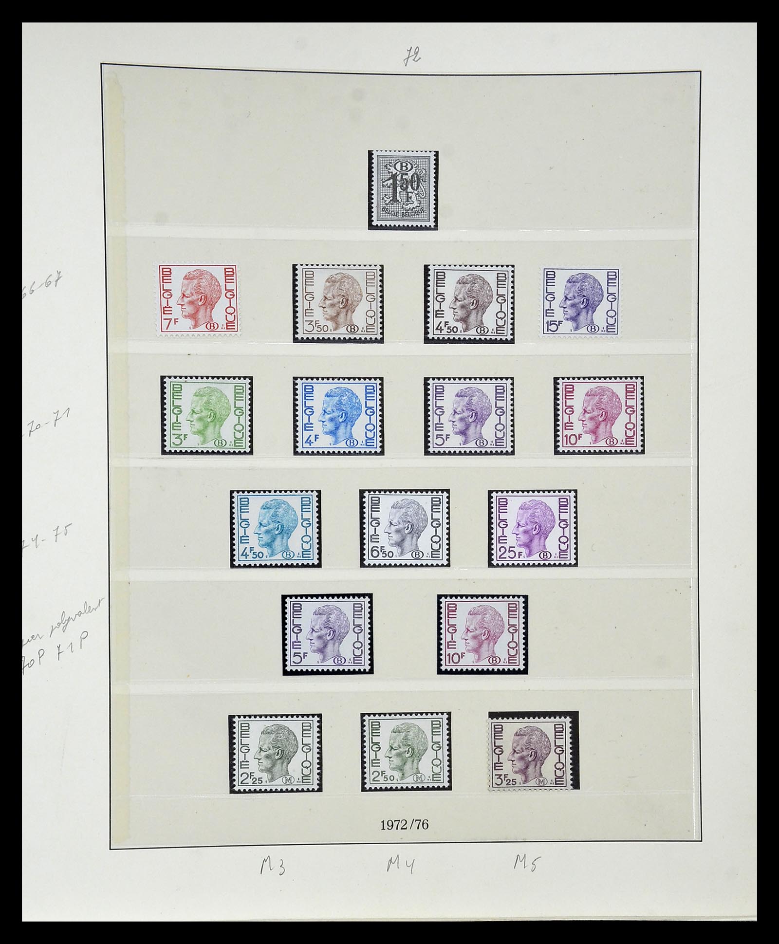 35104 069 - Stamp Collection 35104 Belgium specialties 1920-1990.