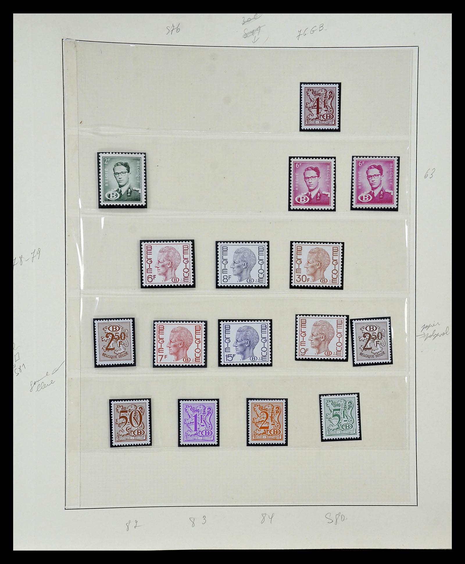 35104 070 - Stamp Collection 35104 Belgium specialties 1920-1990.