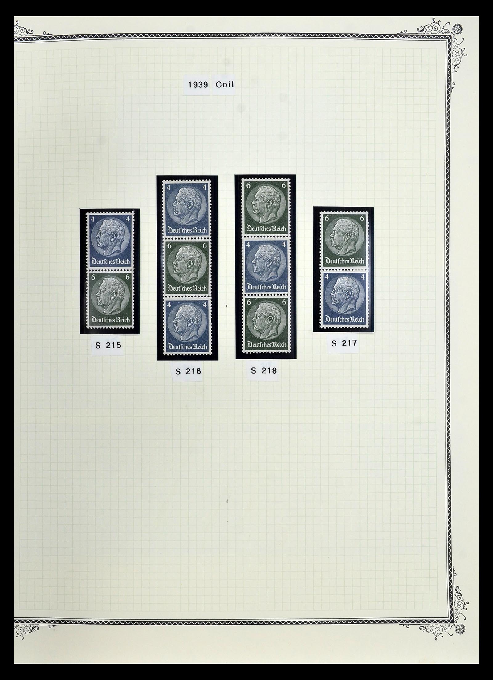 35105 010 - Postzegelverzameling 35105 Duitse Rijk combinaties 1933-1941.