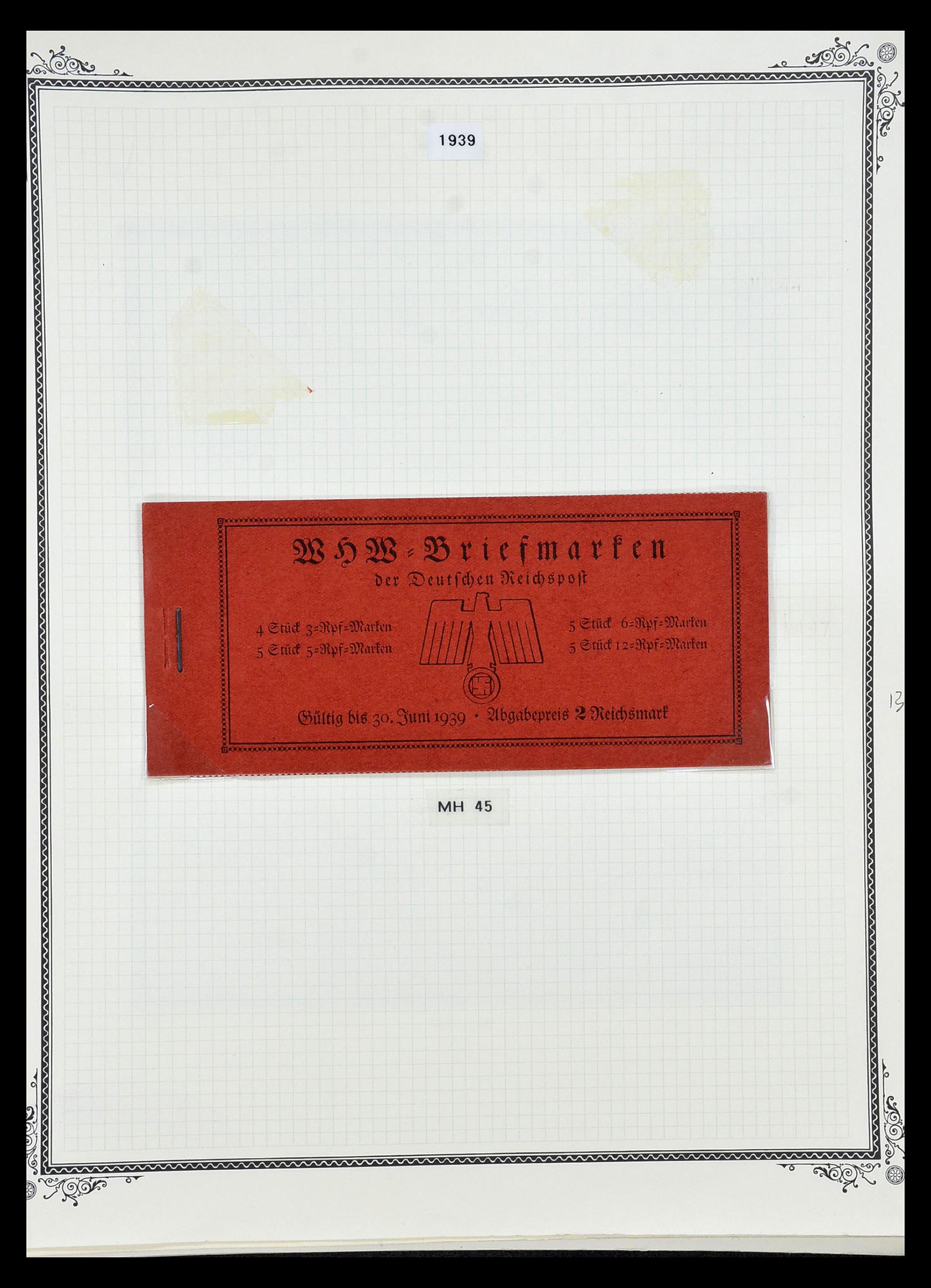 35105 039 - Postzegelverzameling 35105 Duitse Rijk combinaties 1933-1941.