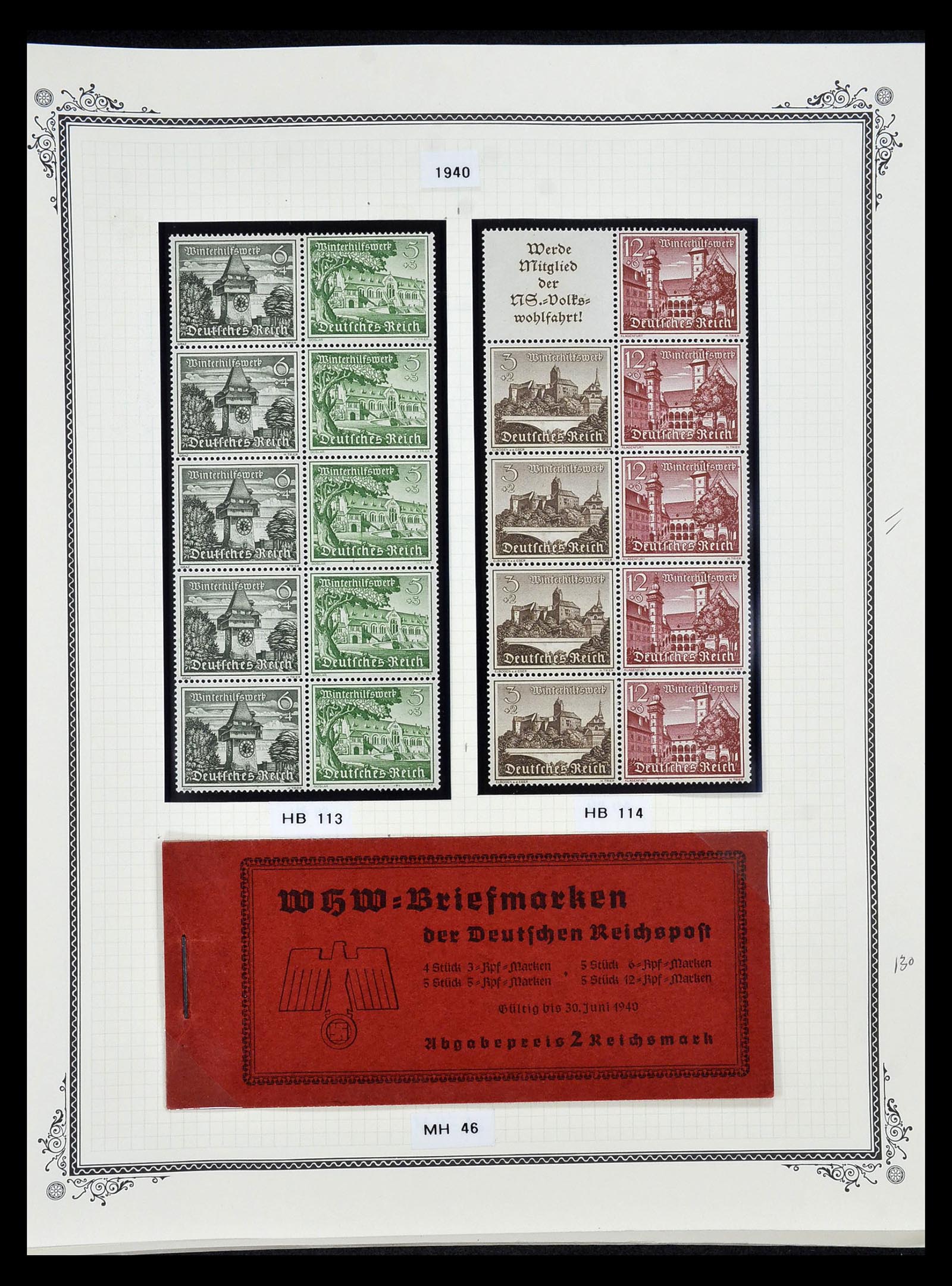35105 042 - Stamp Collection 35105 German Reich combinations 1933-1941.