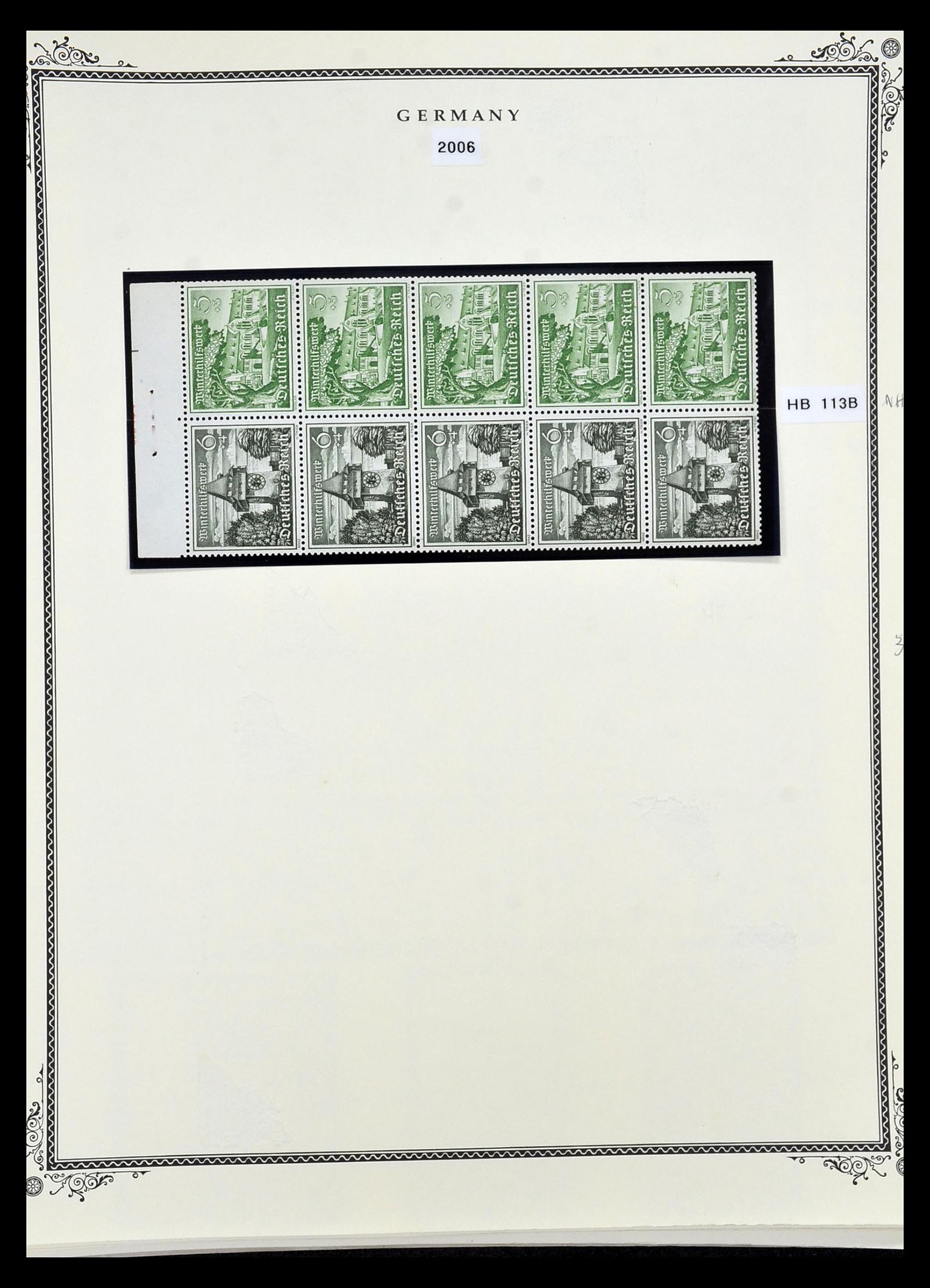 35105 043 - Stamp Collection 35105 German Reich combinations 1933-1941.