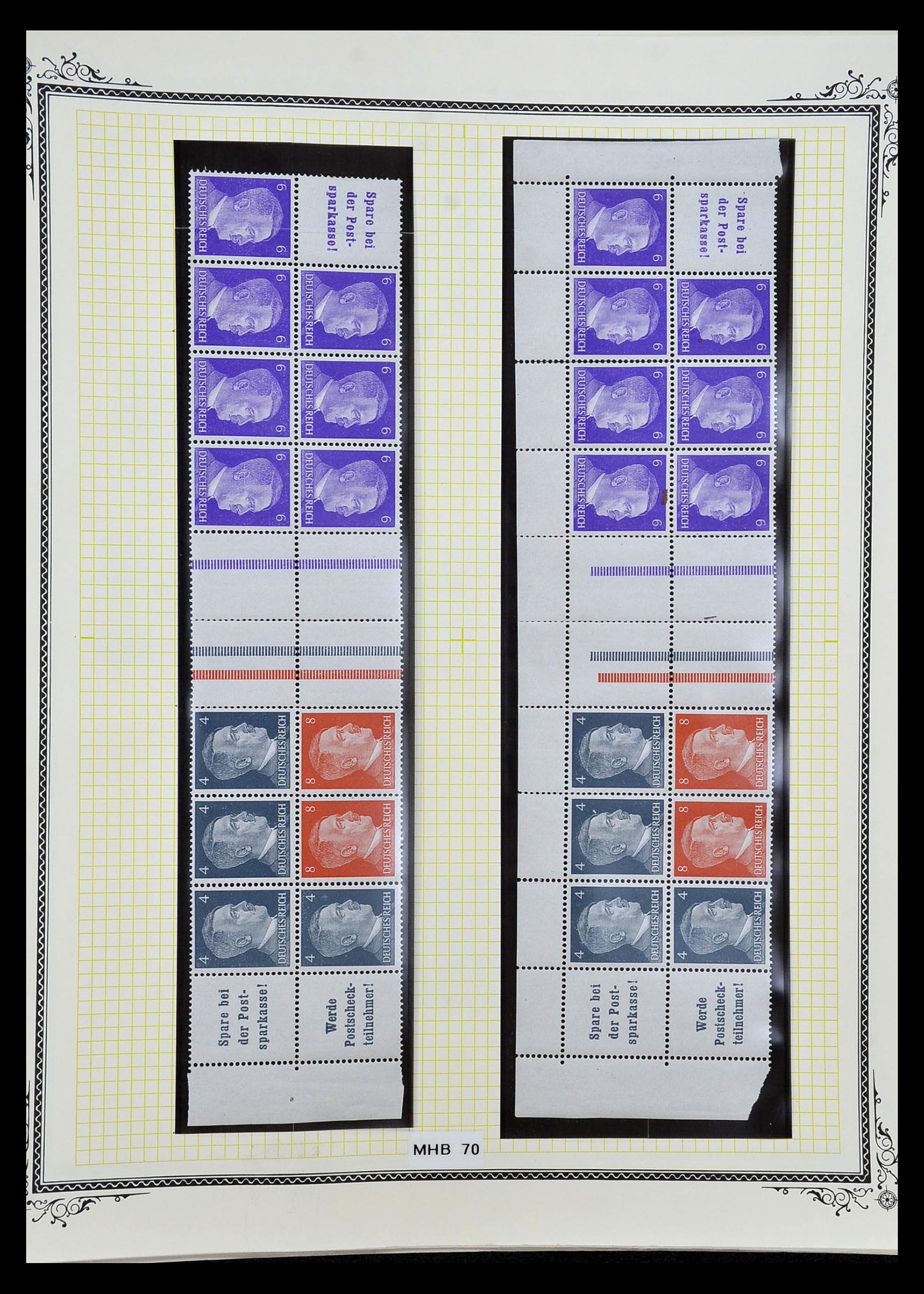 35105 054 - Stamp Collection 35105 German Reich combinations 1933-1941.