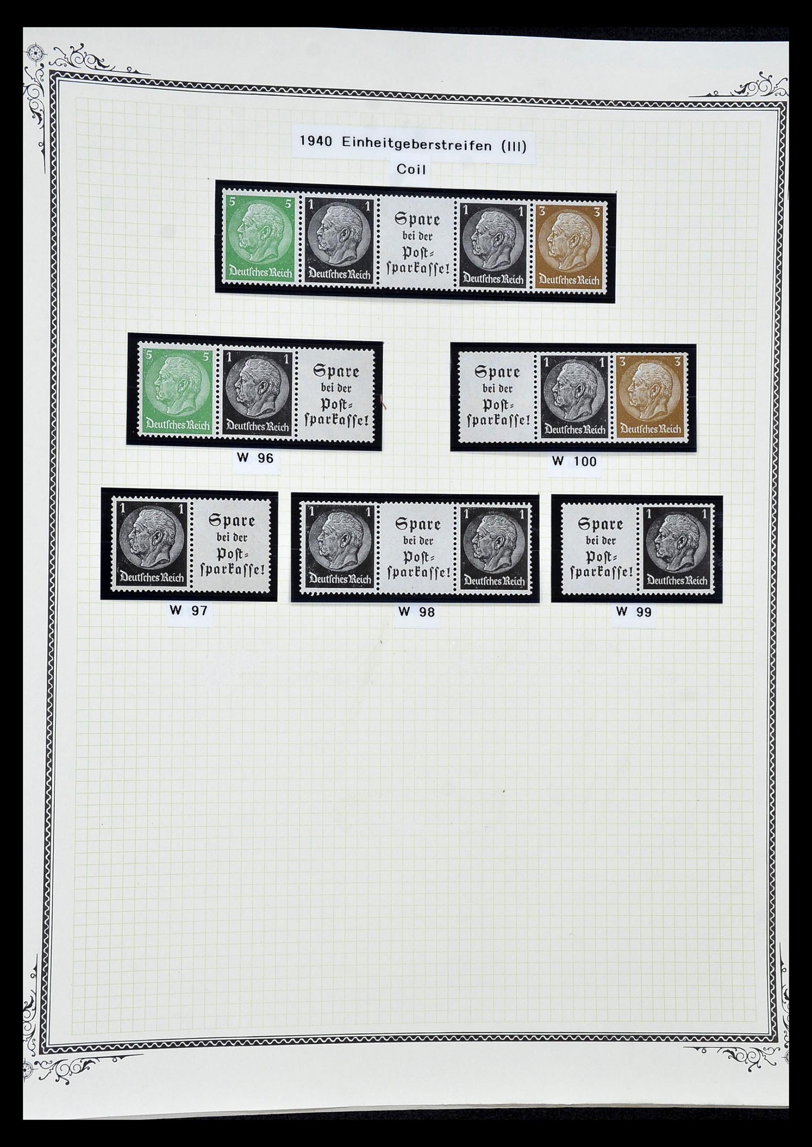 35105 057 - Stamp Collection 35105 German Reich combinations 1933-1941.