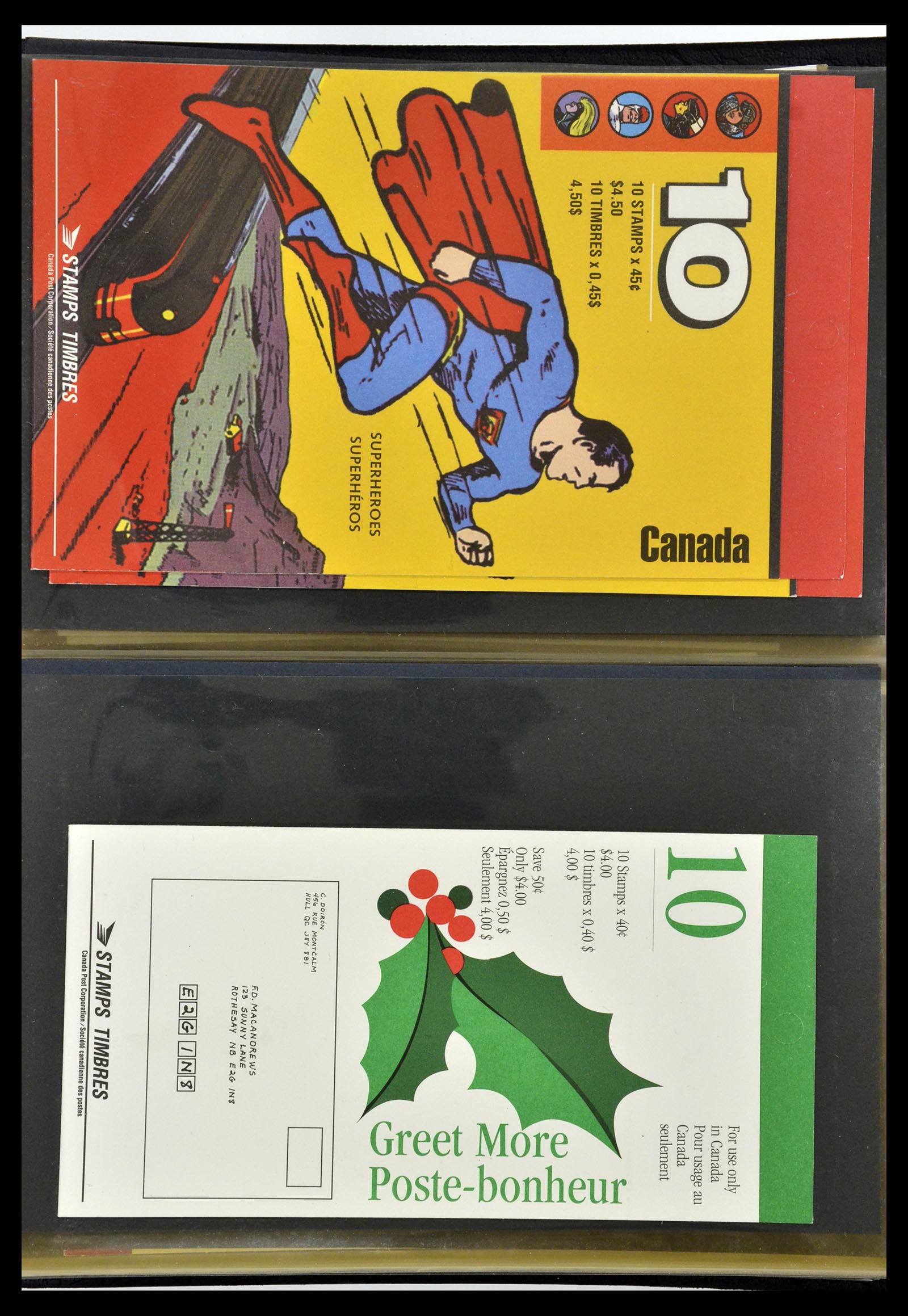 35106 035 - Stamp Collection 35106 Canada stamp booklets 1942-2000.