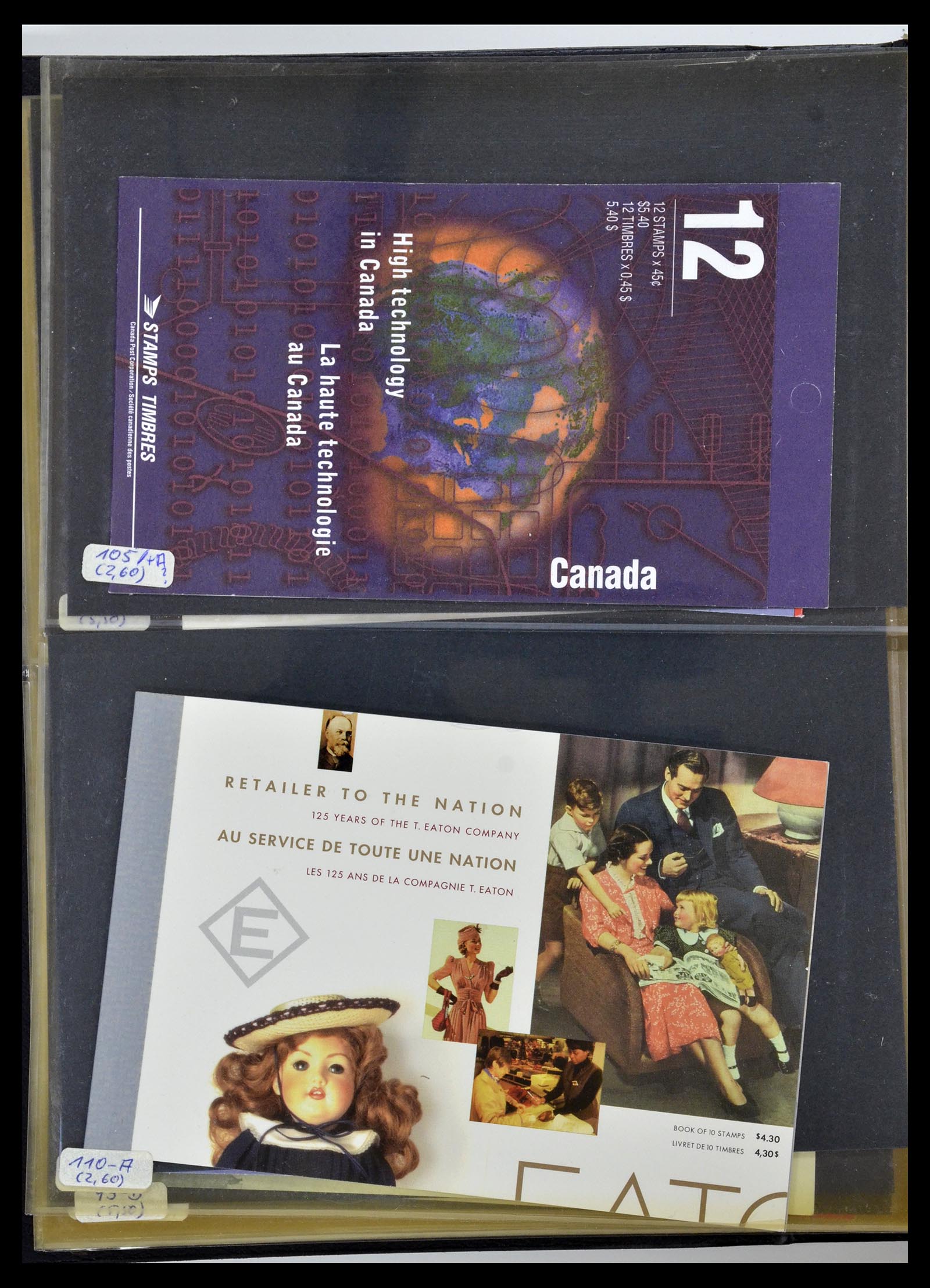 35106 073 - Stamp Collection 35106 Canada stamp booklets 1942-2000.