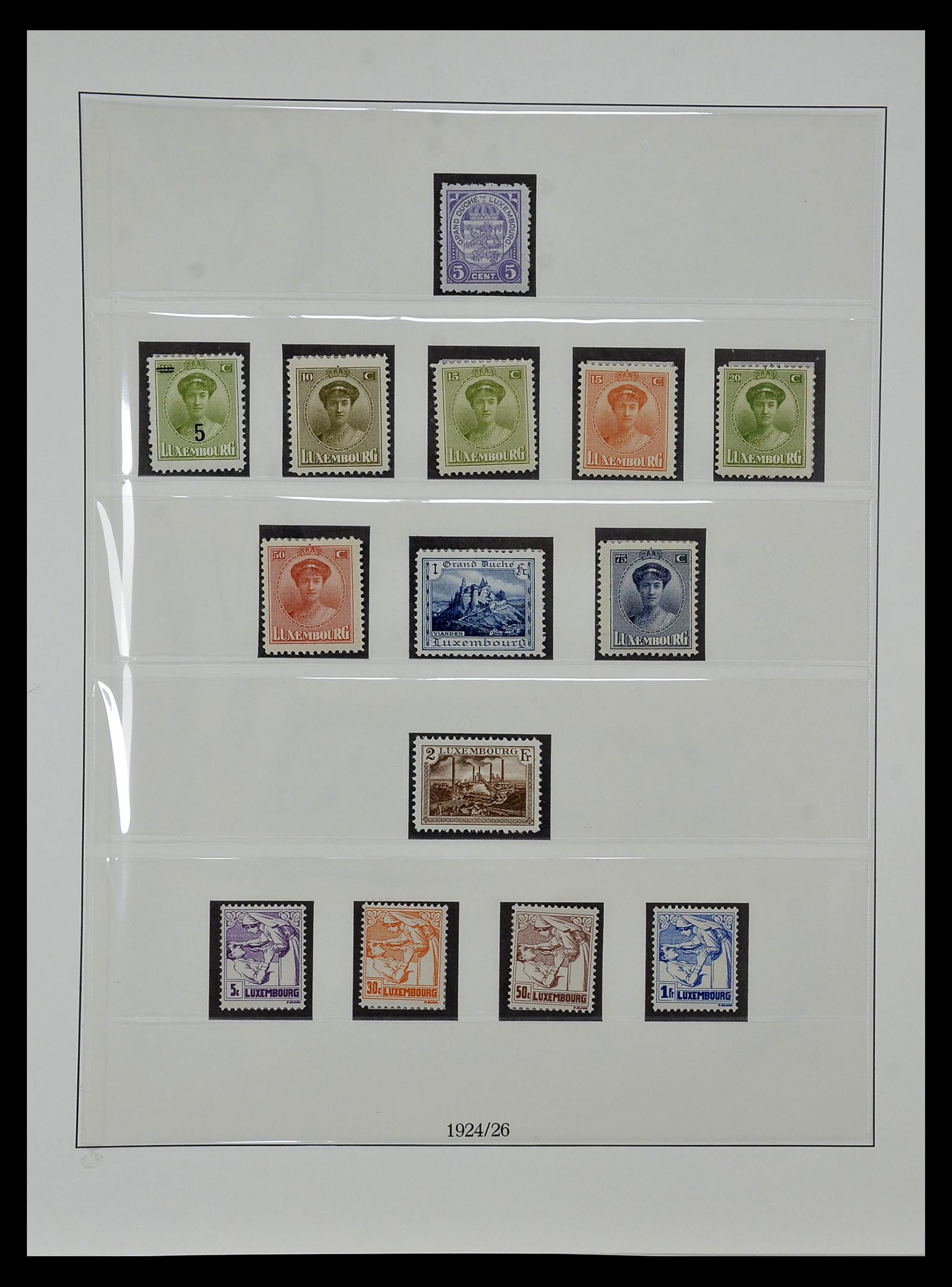 35108 012 - Postzegelverzameling 35108 Luxemburg 1852-1981.