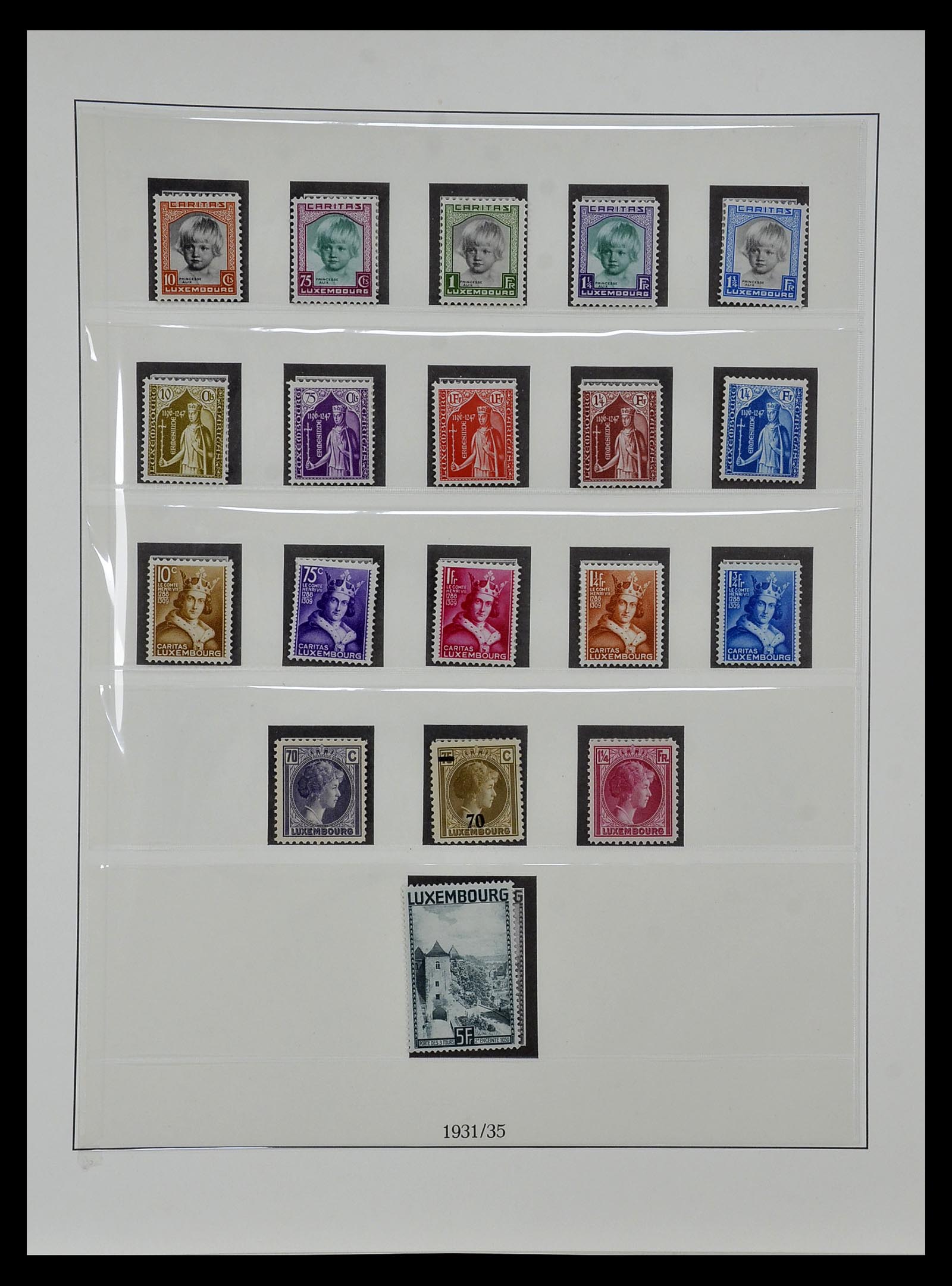 35108 017 - Postzegelverzameling 35108 Luxemburg 1852-1981.