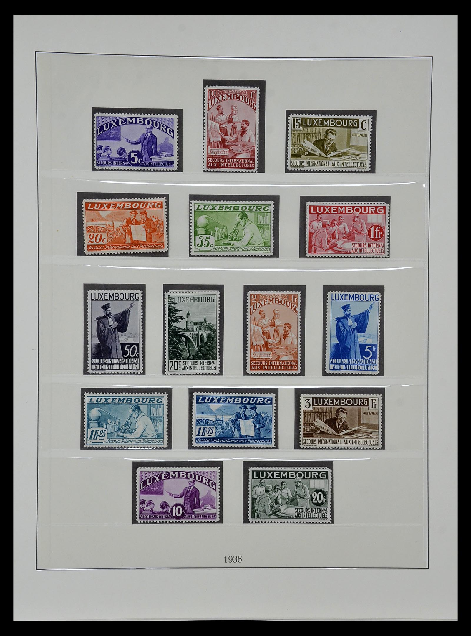 35108 019 - Postzegelverzameling 35108 Luxemburg 1852-1981.