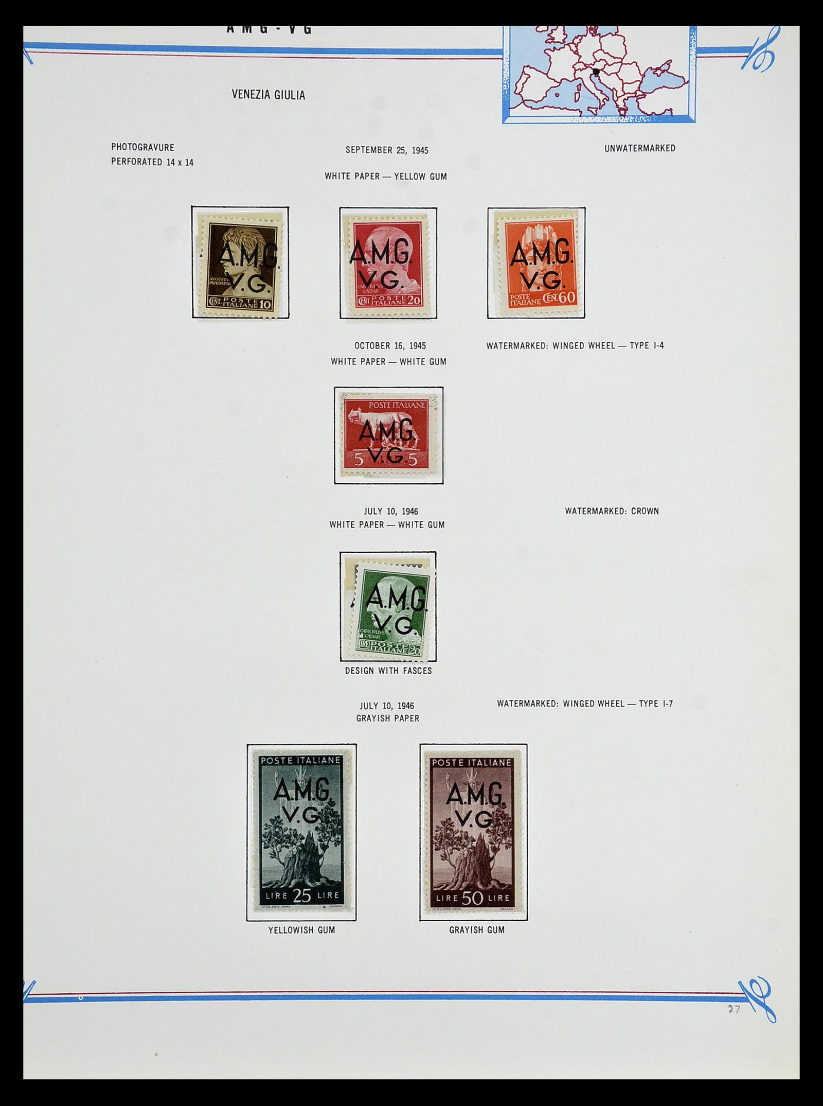 35109 003 - Stamp Collection 35109 AMG 1943-1952.