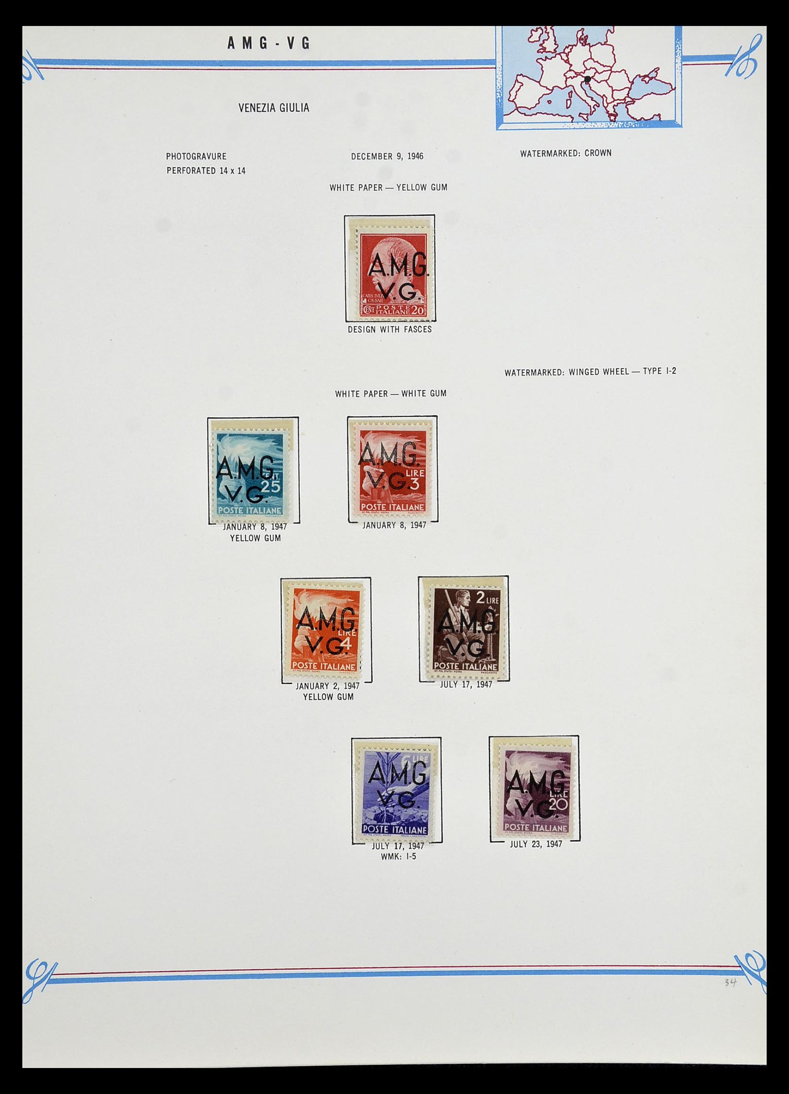 35109 006 - Stamp Collection 35109 AMG 1943-1952.