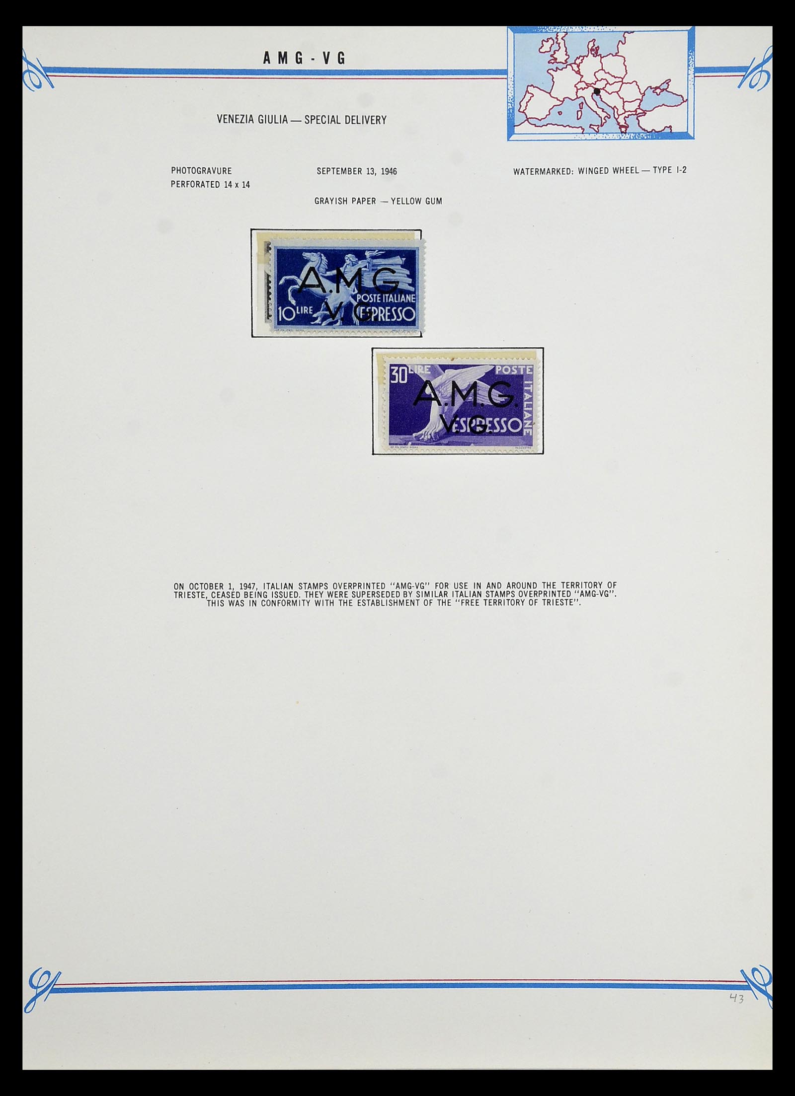 35109 008 - Stamp Collection 35109 AMG 1943-1952.