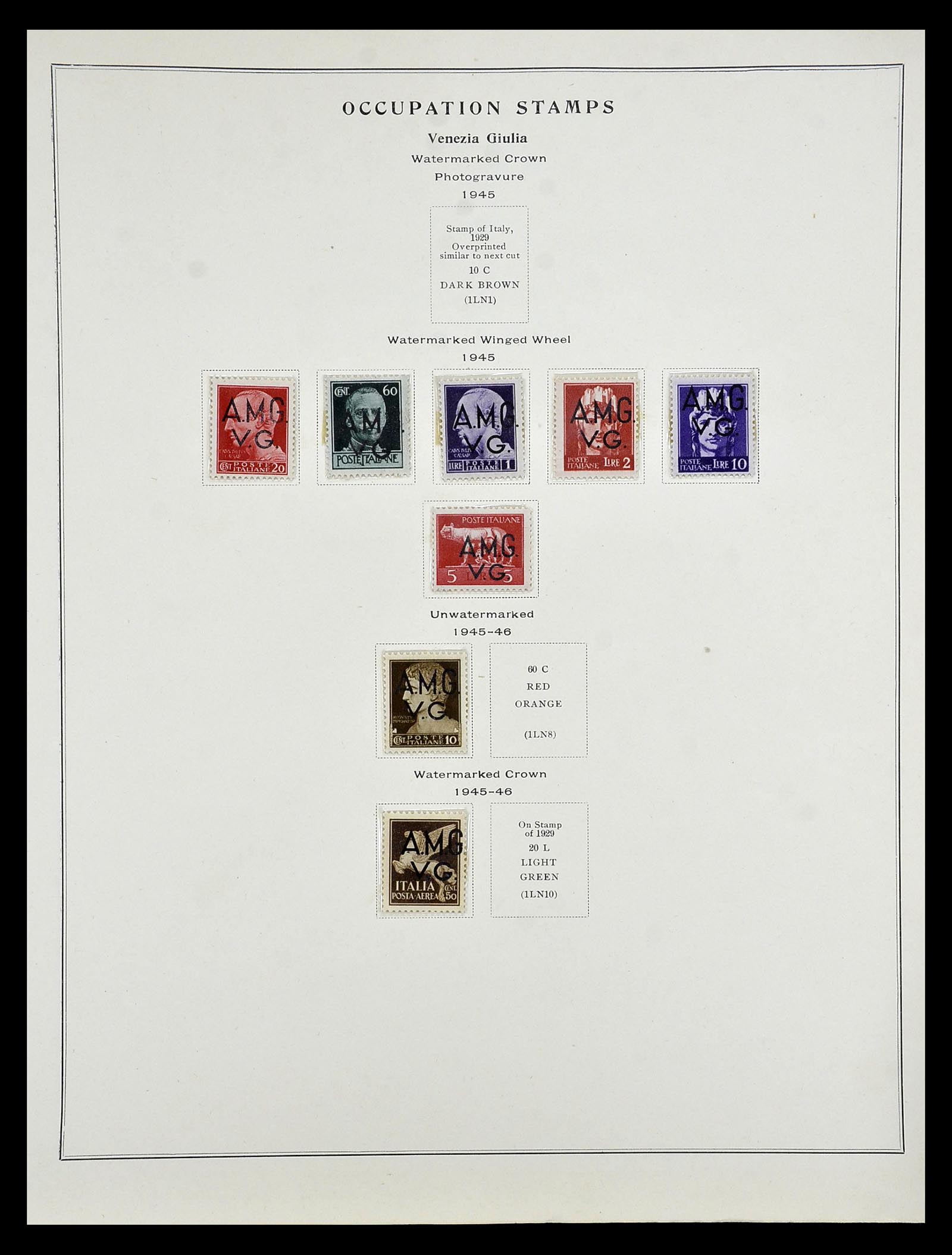 35109 046 - Postzegelverzameling 35109 AMG 1943-1952.