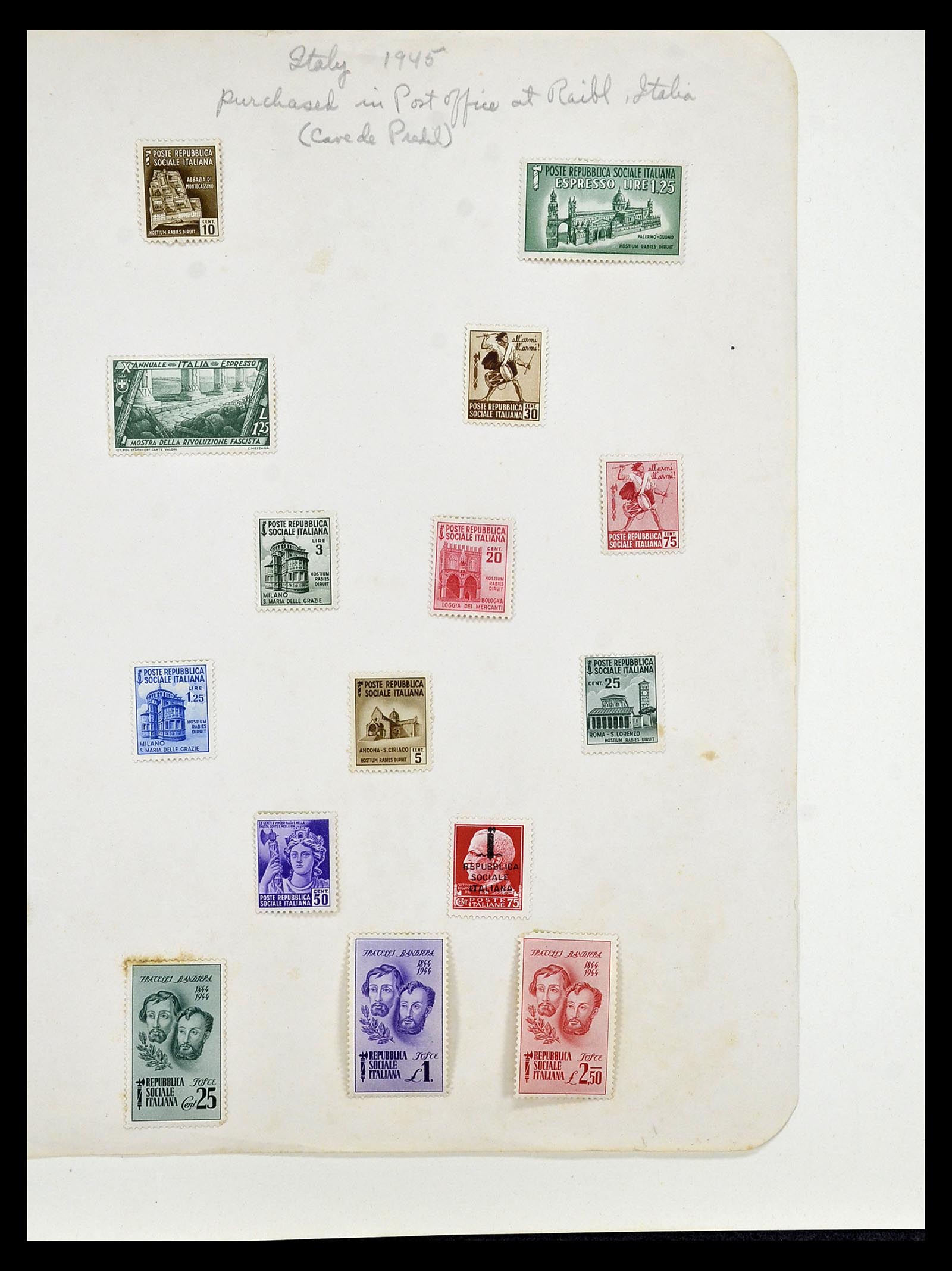 35109 049 - Postzegelverzameling 35109 AMG 1943-1952.