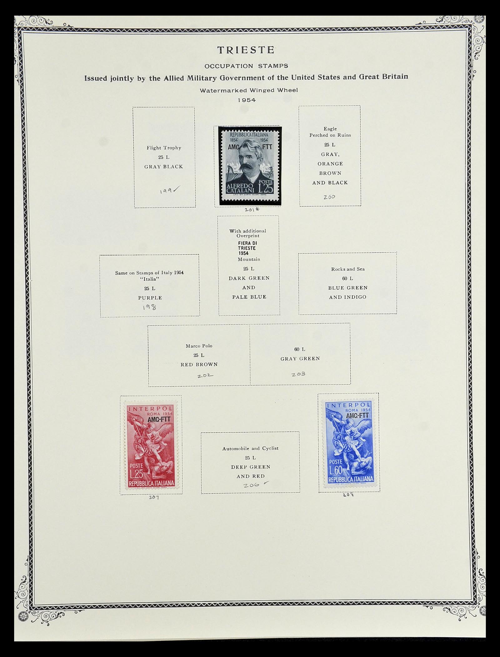 35109 083 - Postzegelverzameling 35109 AMG 1943-1952.