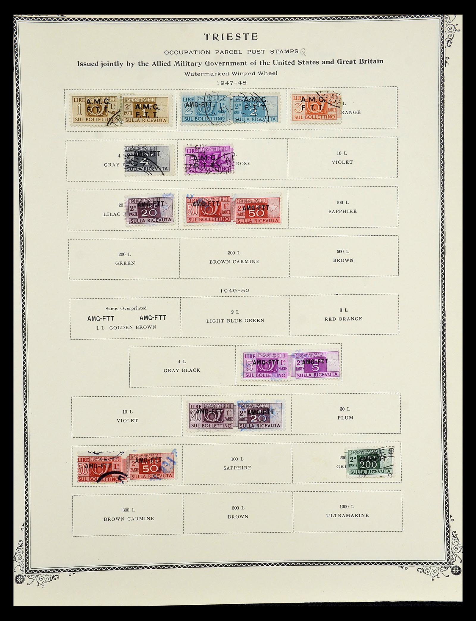 35109 088 - Stamp Collection 35109 AMG 1943-1952.