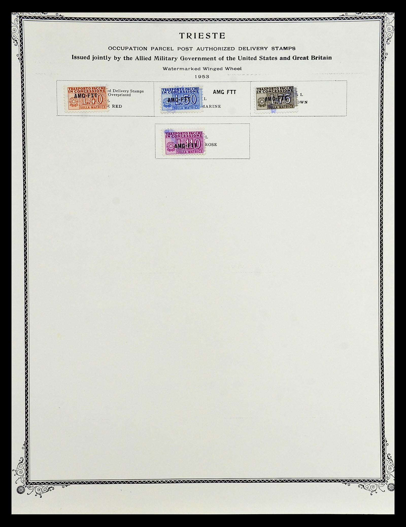 35109 089 - Stamp Collection 35109 AMG 1943-1952.