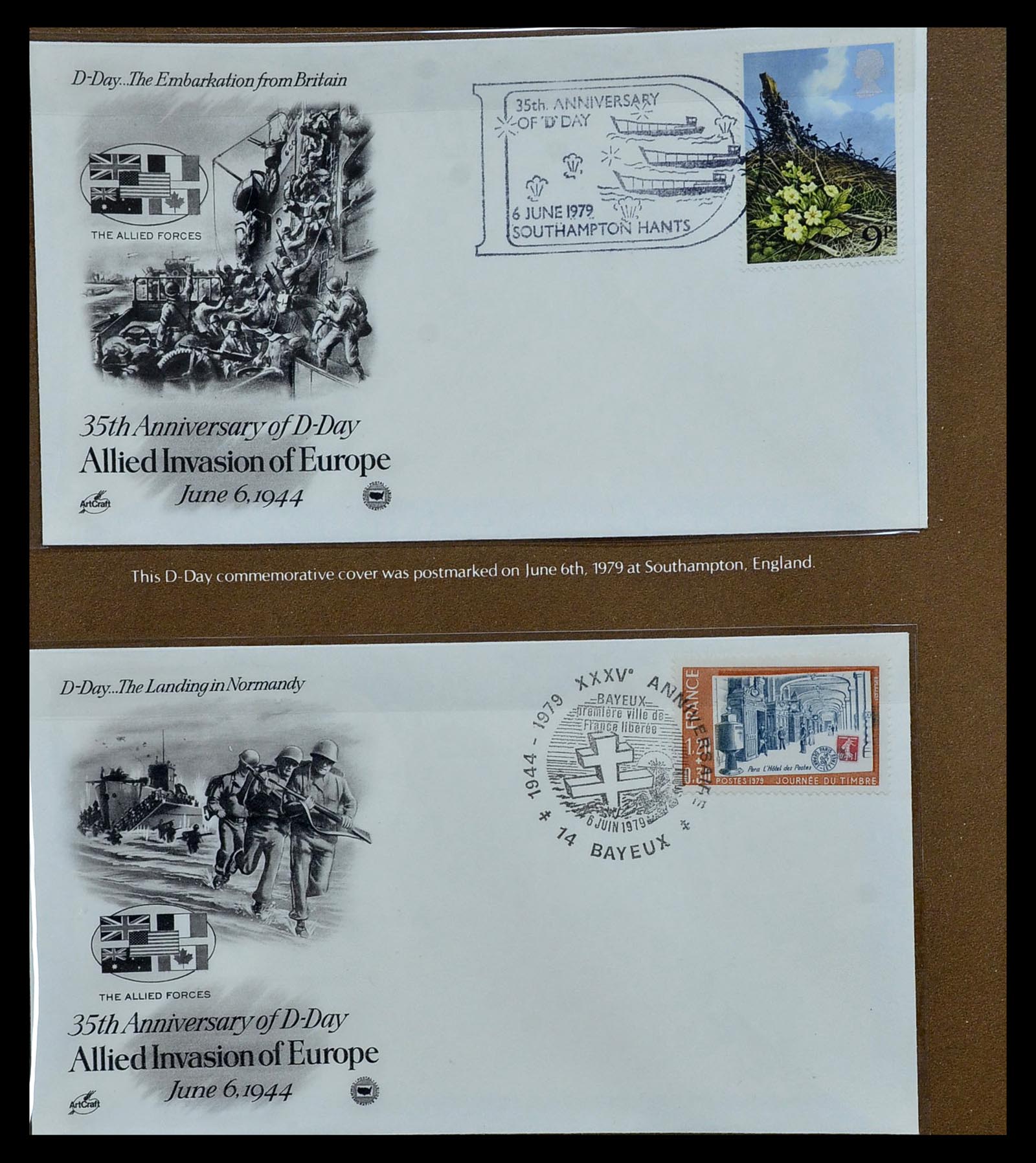 35109 091 - Postzegelverzameling 35109 AMG 1943-1952.