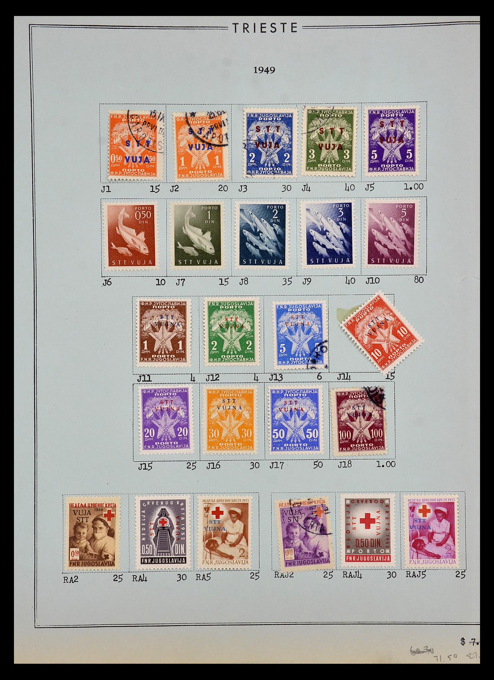 35109 106 - Postzegelverzameling 35109 AMG 1943-1952.