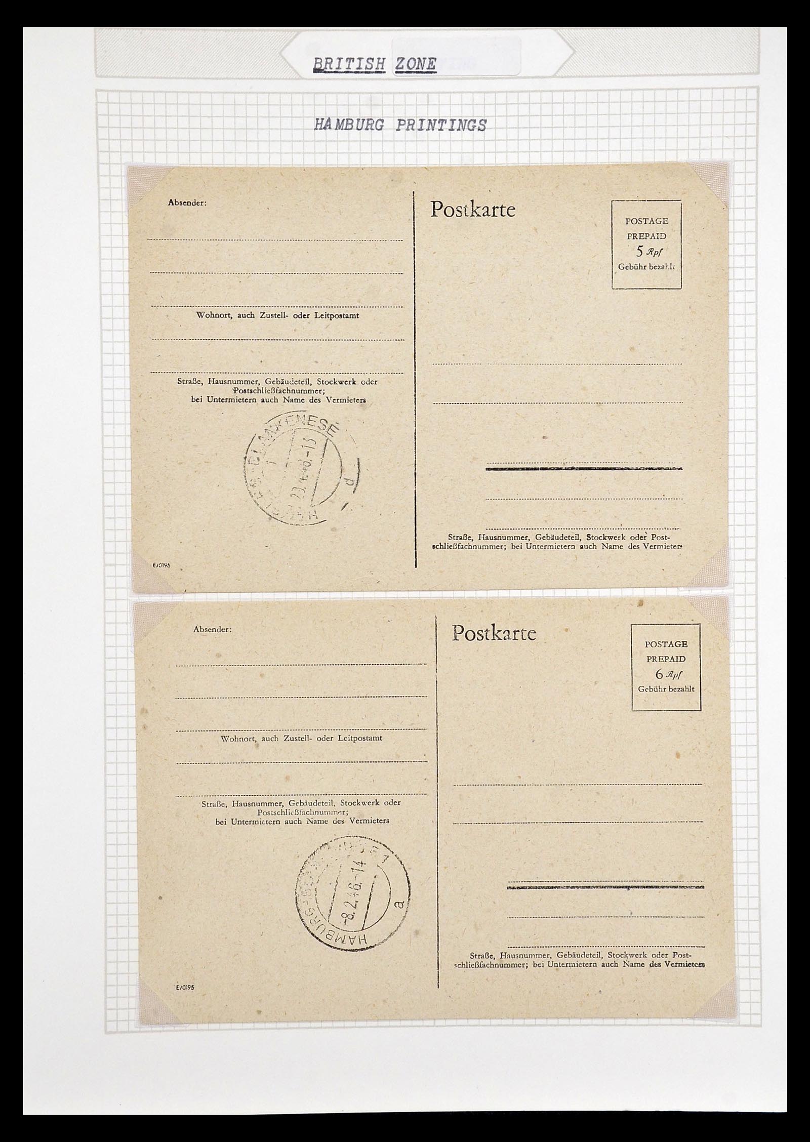 35109 128 - Postzegelverzameling 35109 AMG 1943-1952.