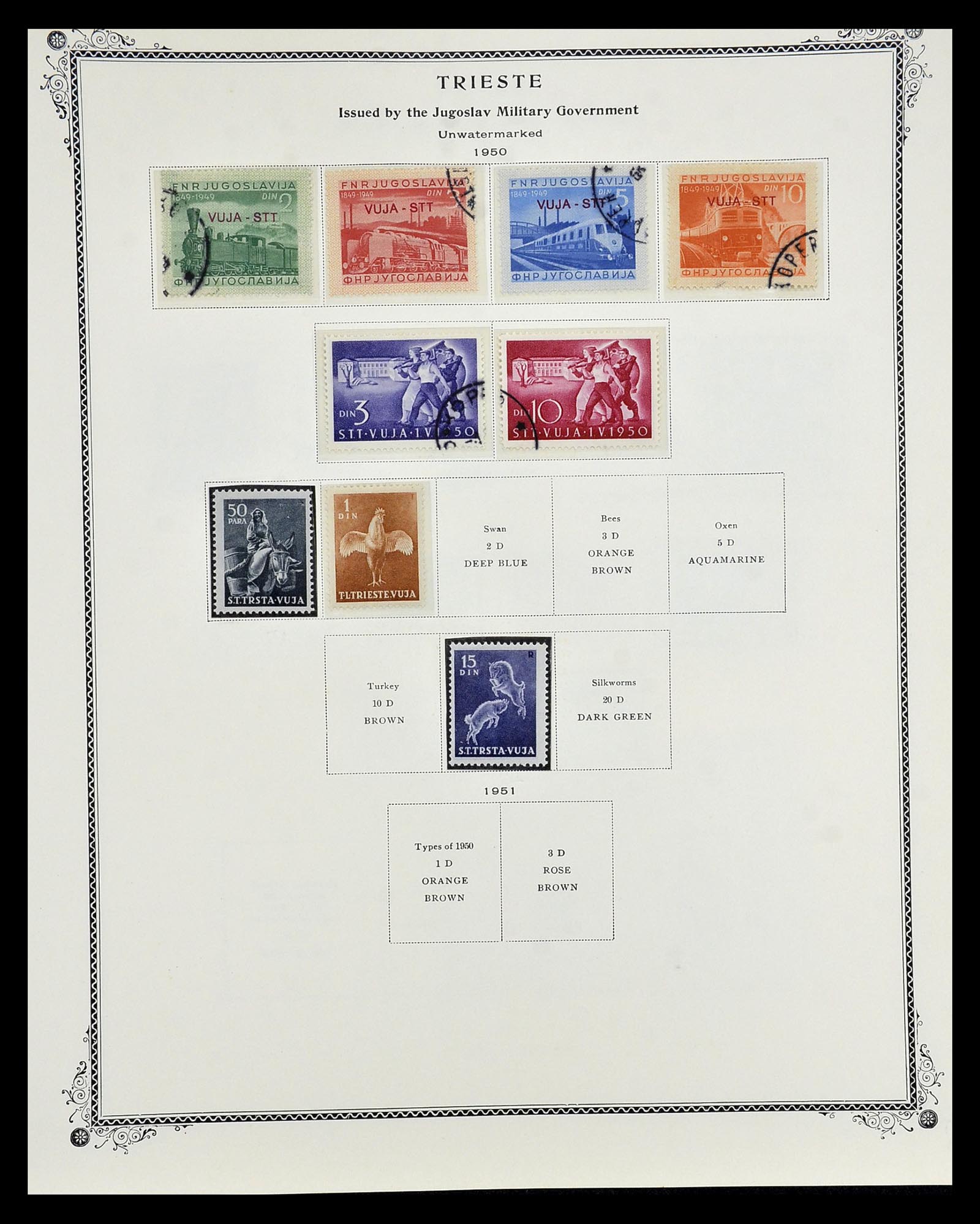 35109 148 - Postzegelverzameling 35109 AMG 1943-1952.