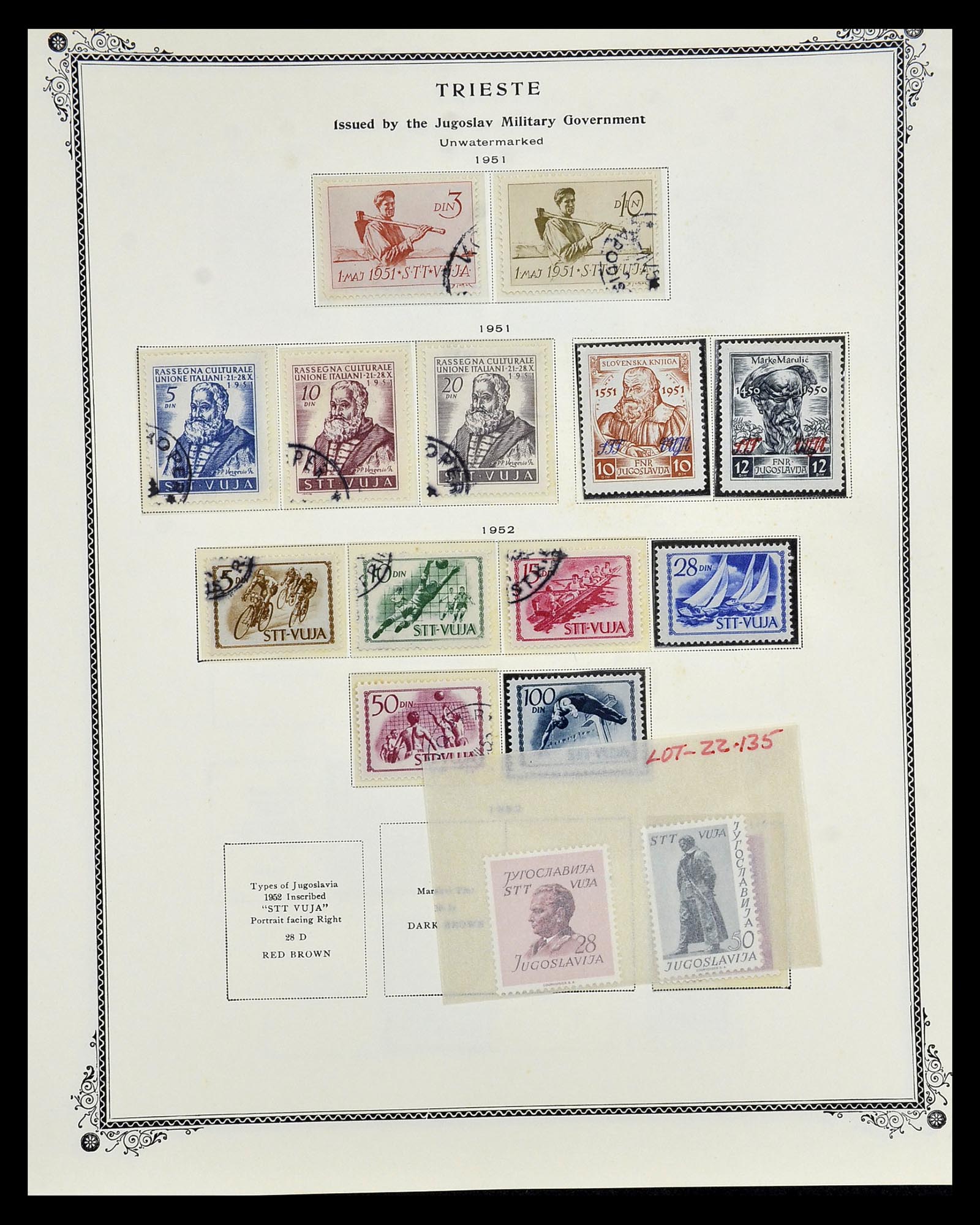 35109 149 - Postzegelverzameling 35109 AMG 1943-1952.