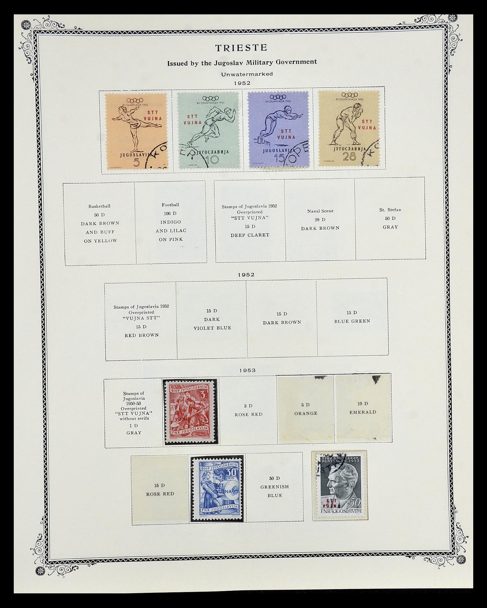 35109 150 - Postzegelverzameling 35109 AMG 1943-1952.