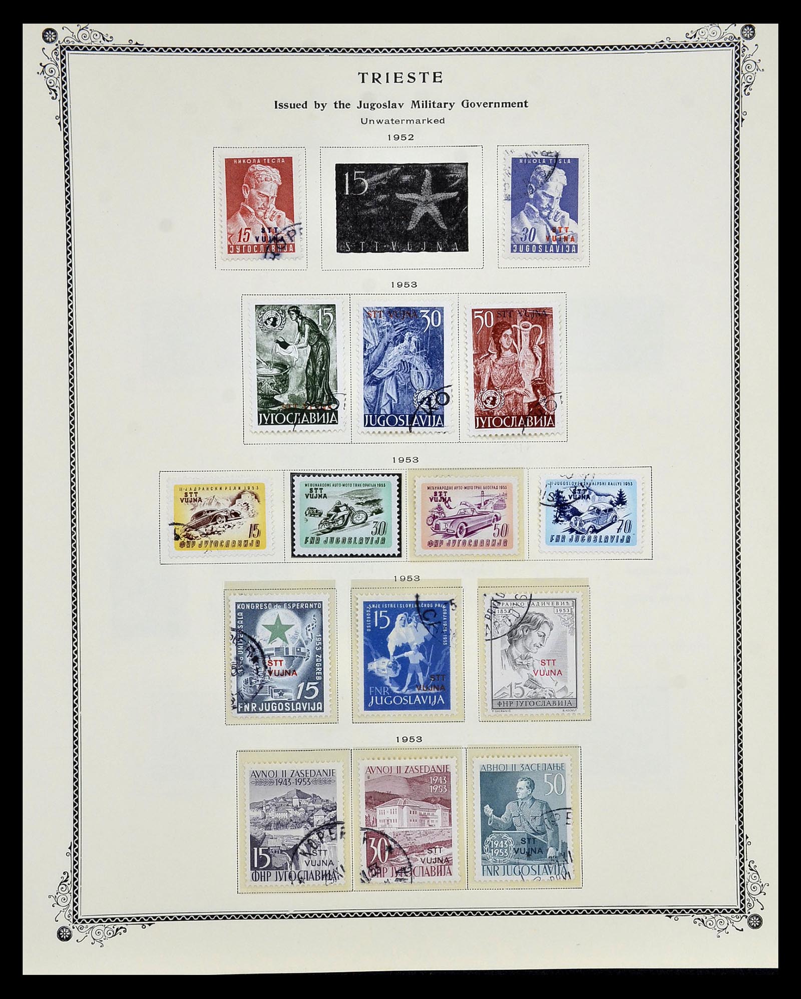 35109 151 - Postzegelverzameling 35109 AMG 1943-1952.