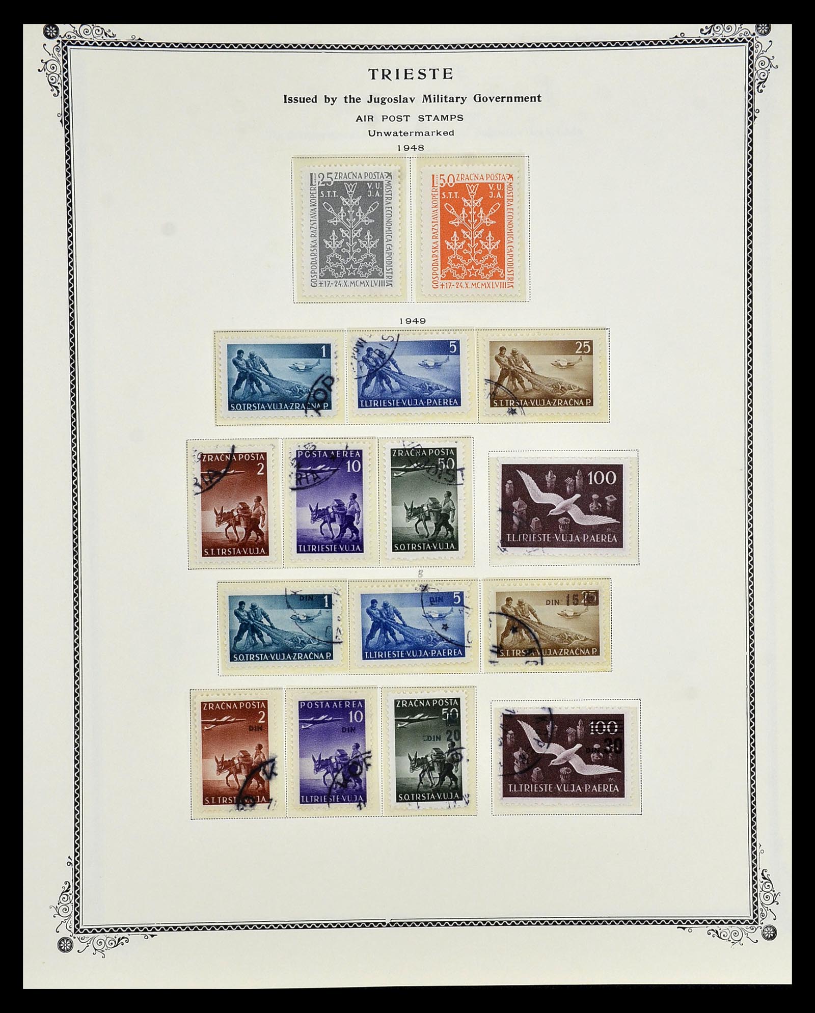 35109 153 - Postzegelverzameling 35109 AMG 1943-1952.