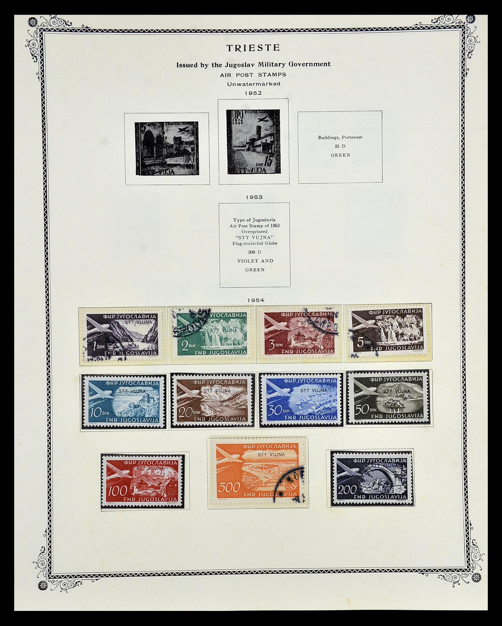 35109 154 - Postzegelverzameling 35109 AMG 1943-1952.