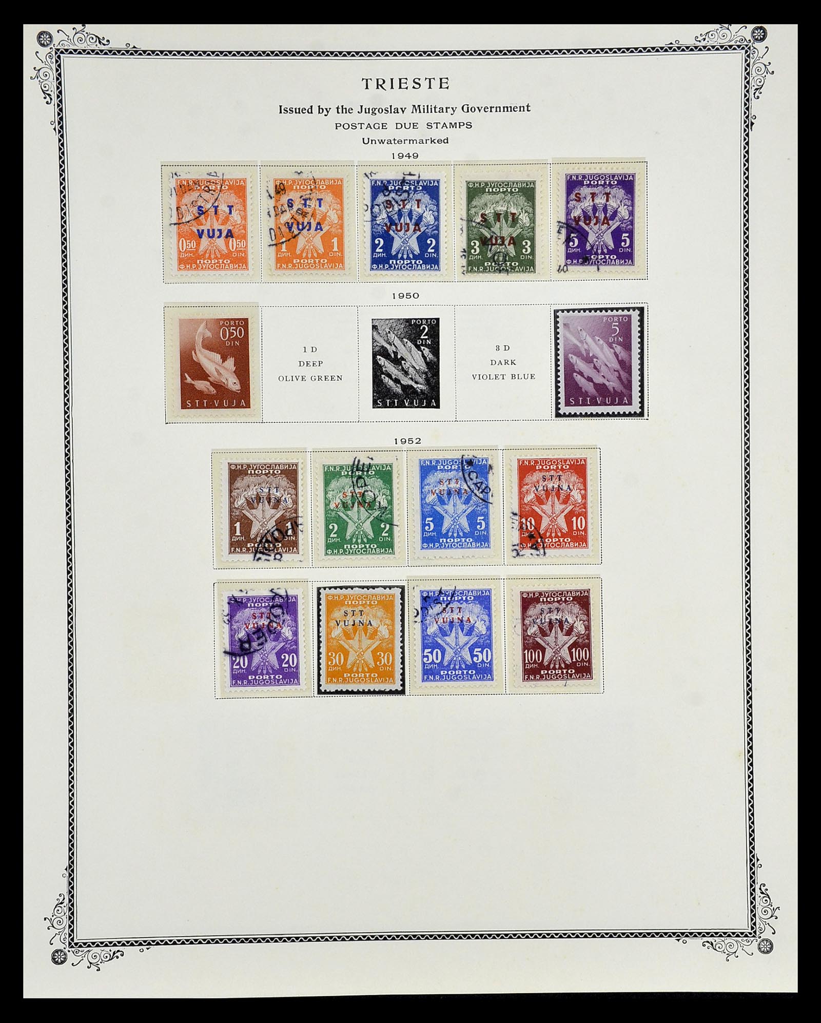 35109 155 - Postzegelverzameling 35109 AMG 1943-1952.