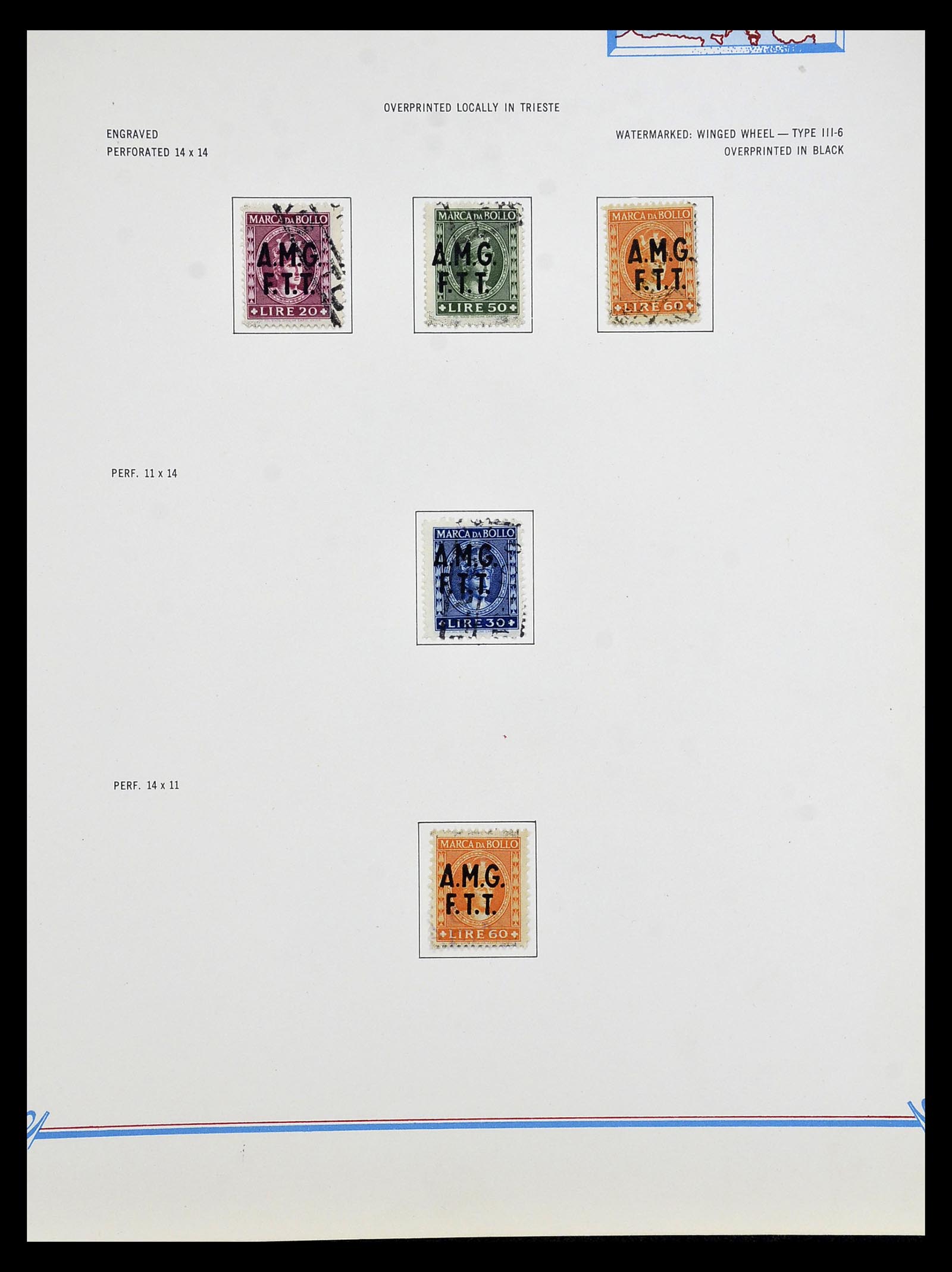 35109 167 - Postzegelverzameling 35109 AMG 1943-1952.