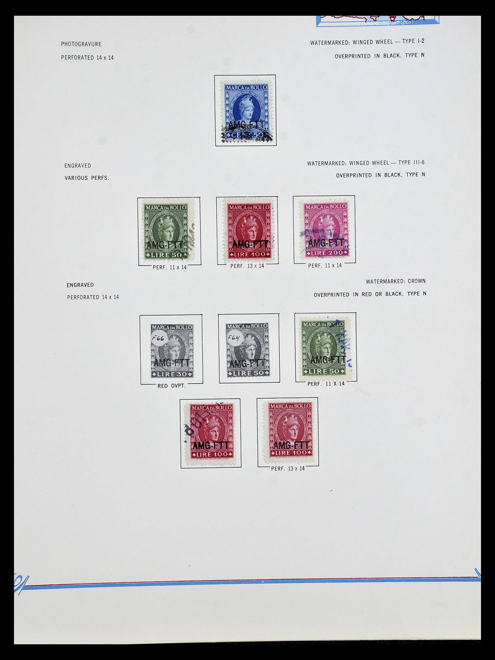35109 169 - Postzegelverzameling 35109 AMG 1943-1952.