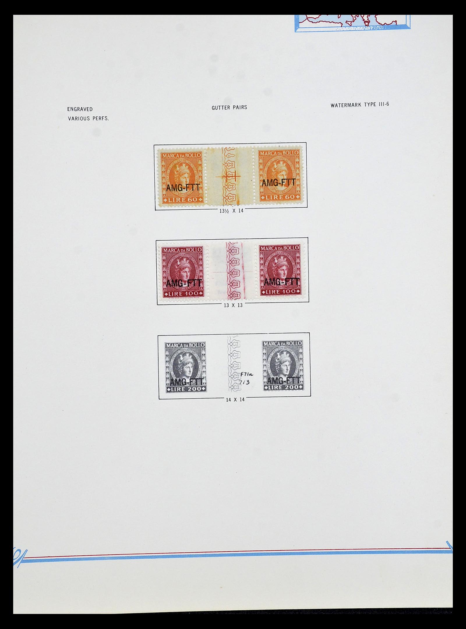 35109 173 - Postzegelverzameling 35109 AMG 1943-1952.