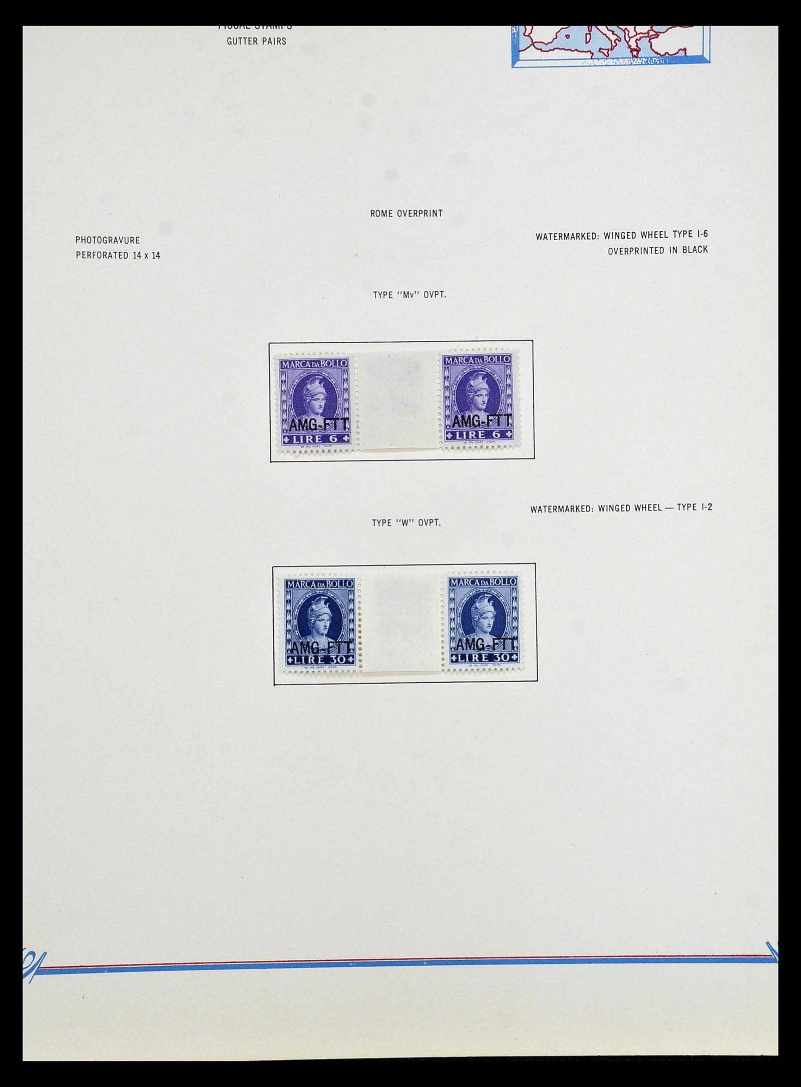35109 174 - Postzegelverzameling 35109 AMG 1943-1952.