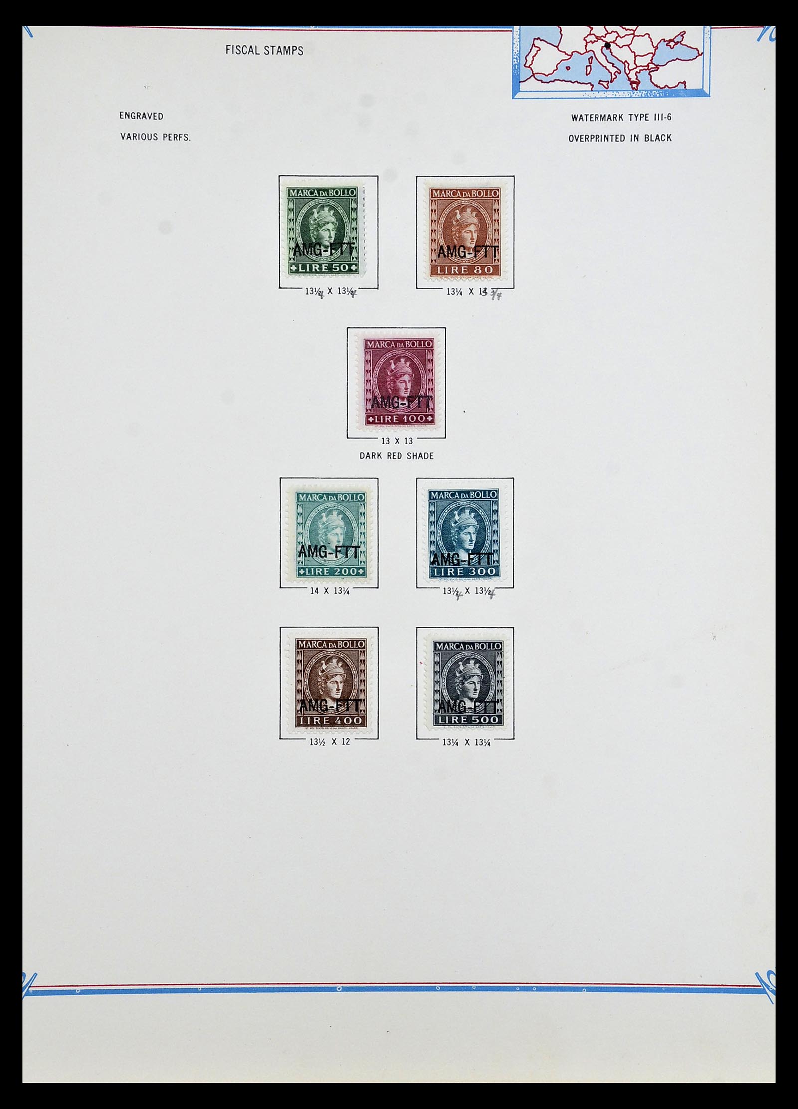 35109 175 - Postzegelverzameling 35109 AMG 1943-1952.