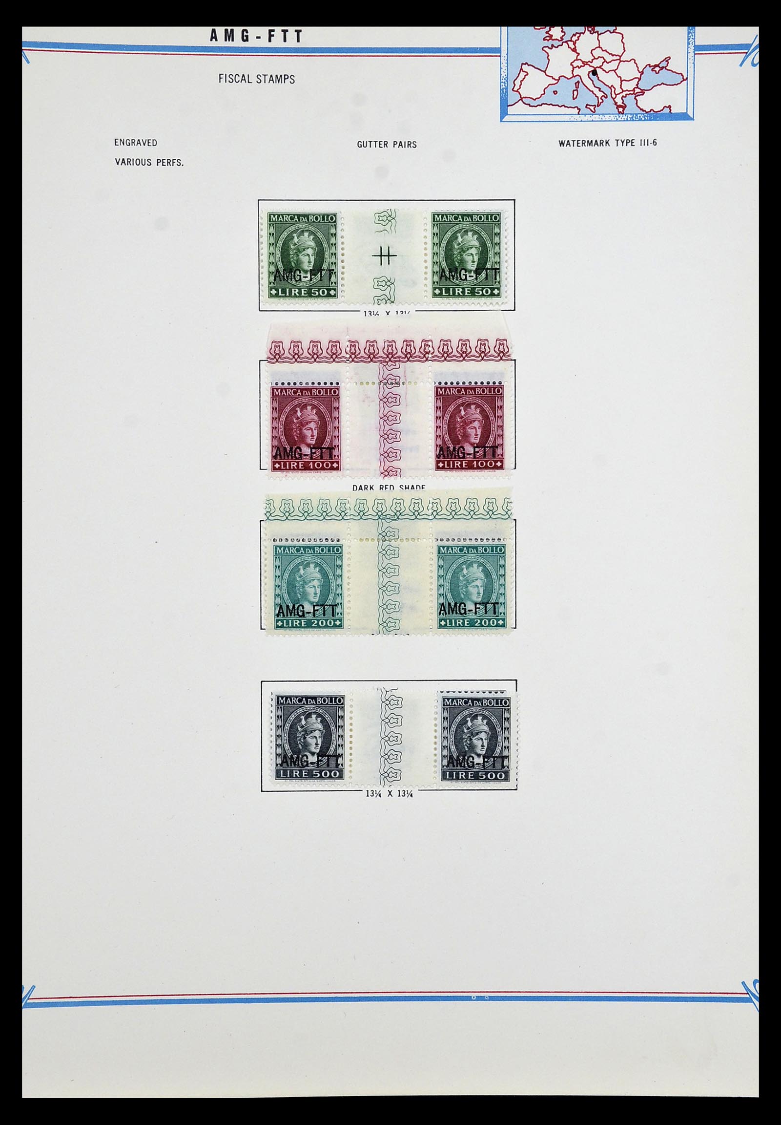 35109 176 - Postzegelverzameling 35109 AMG 1943-1952.