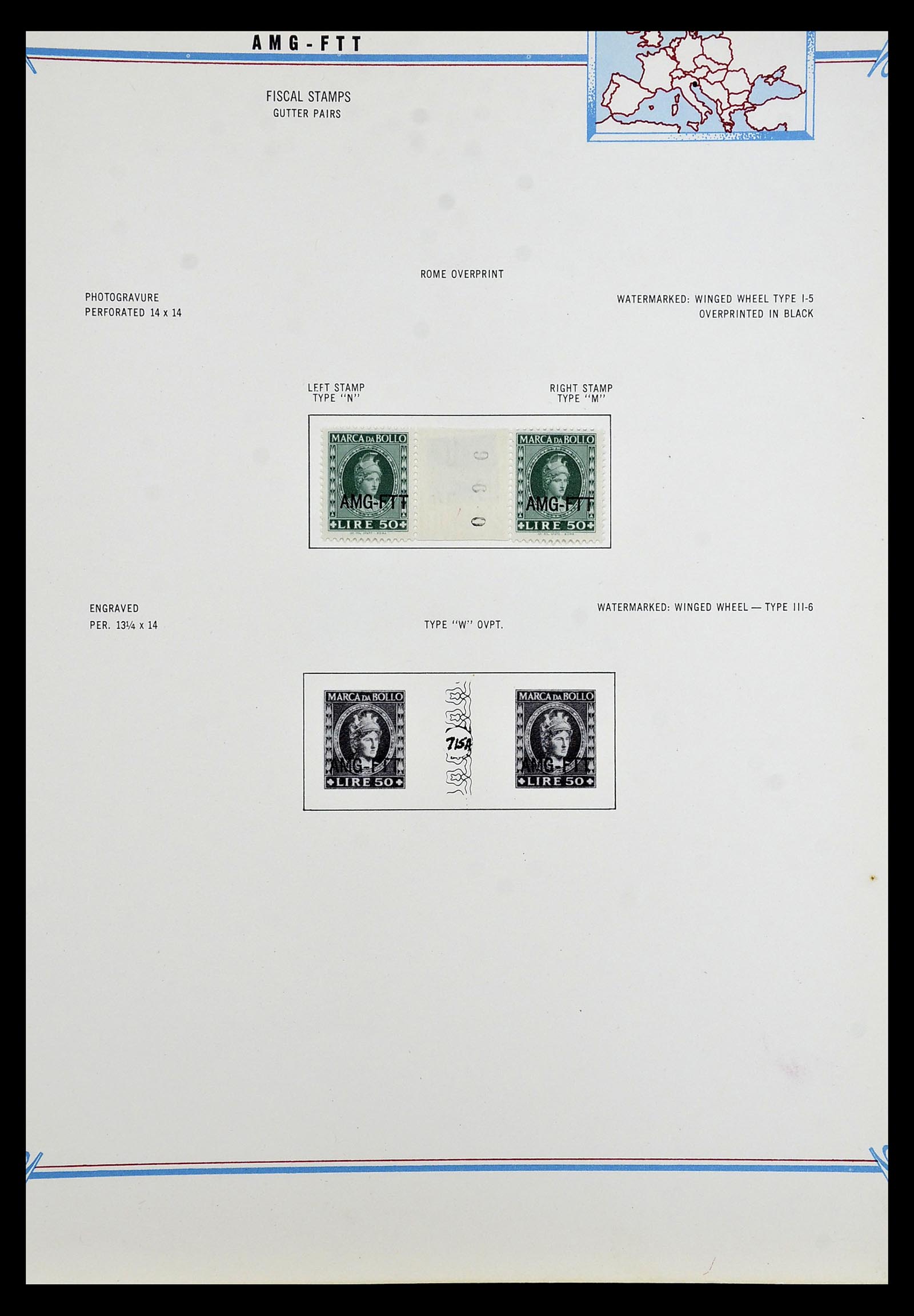 35109 177 - Postzegelverzameling 35109 AMG 1943-1952.