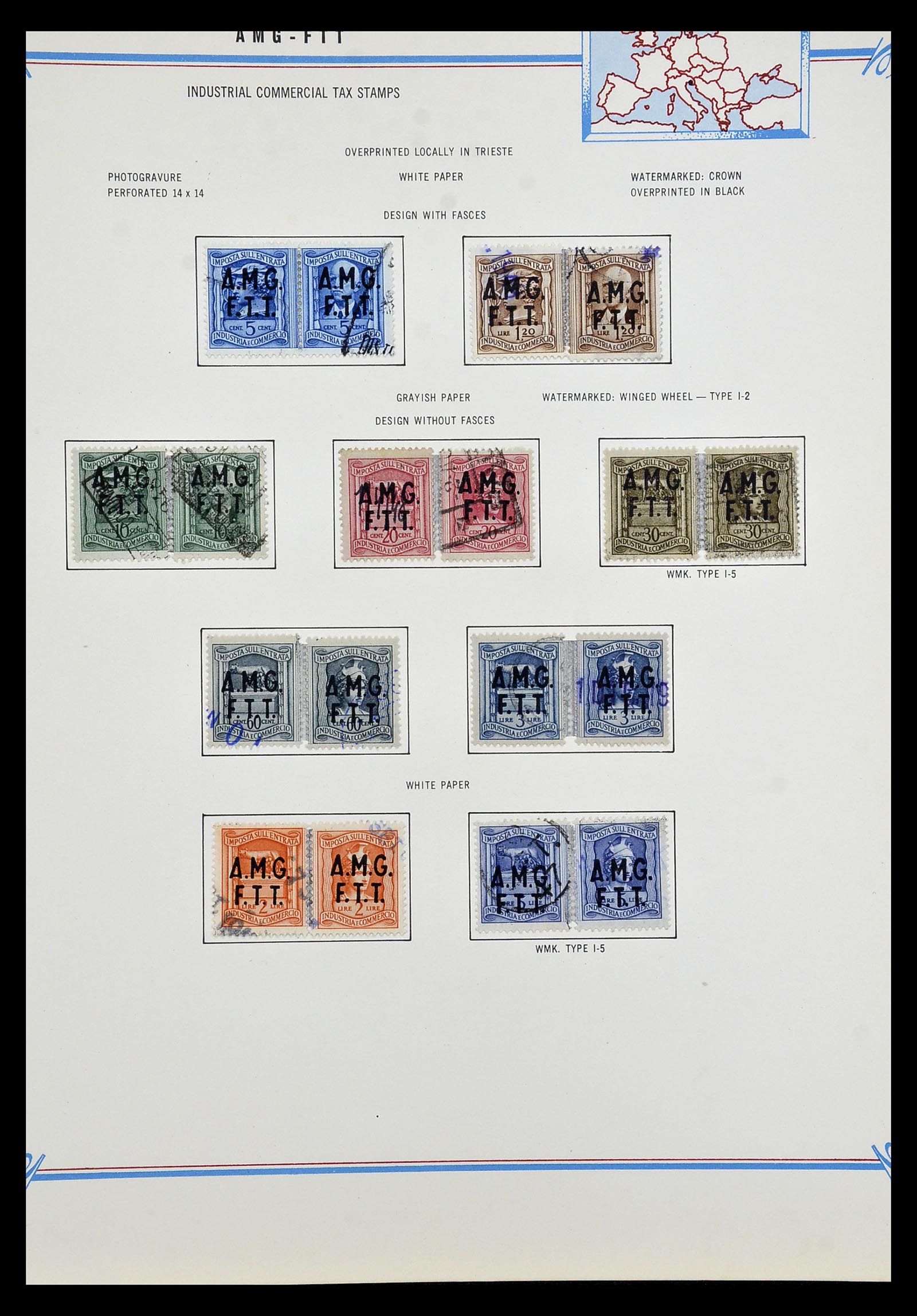 35109 183 - Postzegelverzameling 35109 AMG 1943-1952.