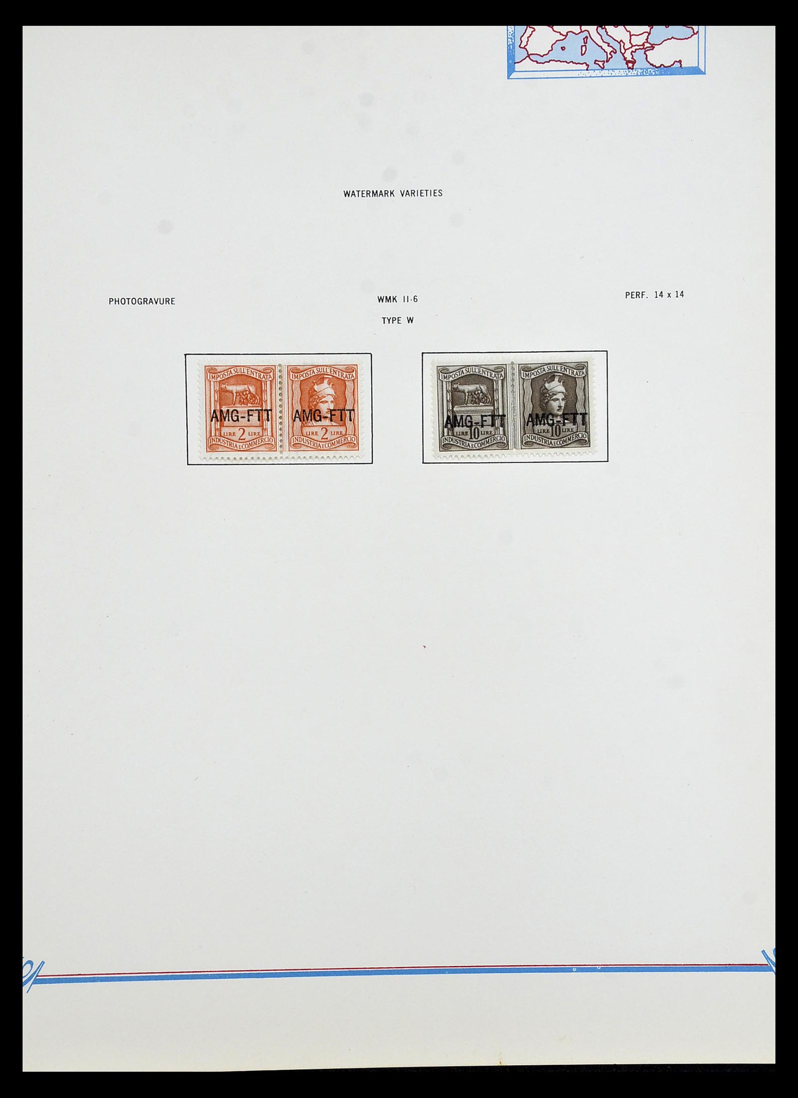 35109 190 - Postzegelverzameling 35109 AMG 1943-1952.