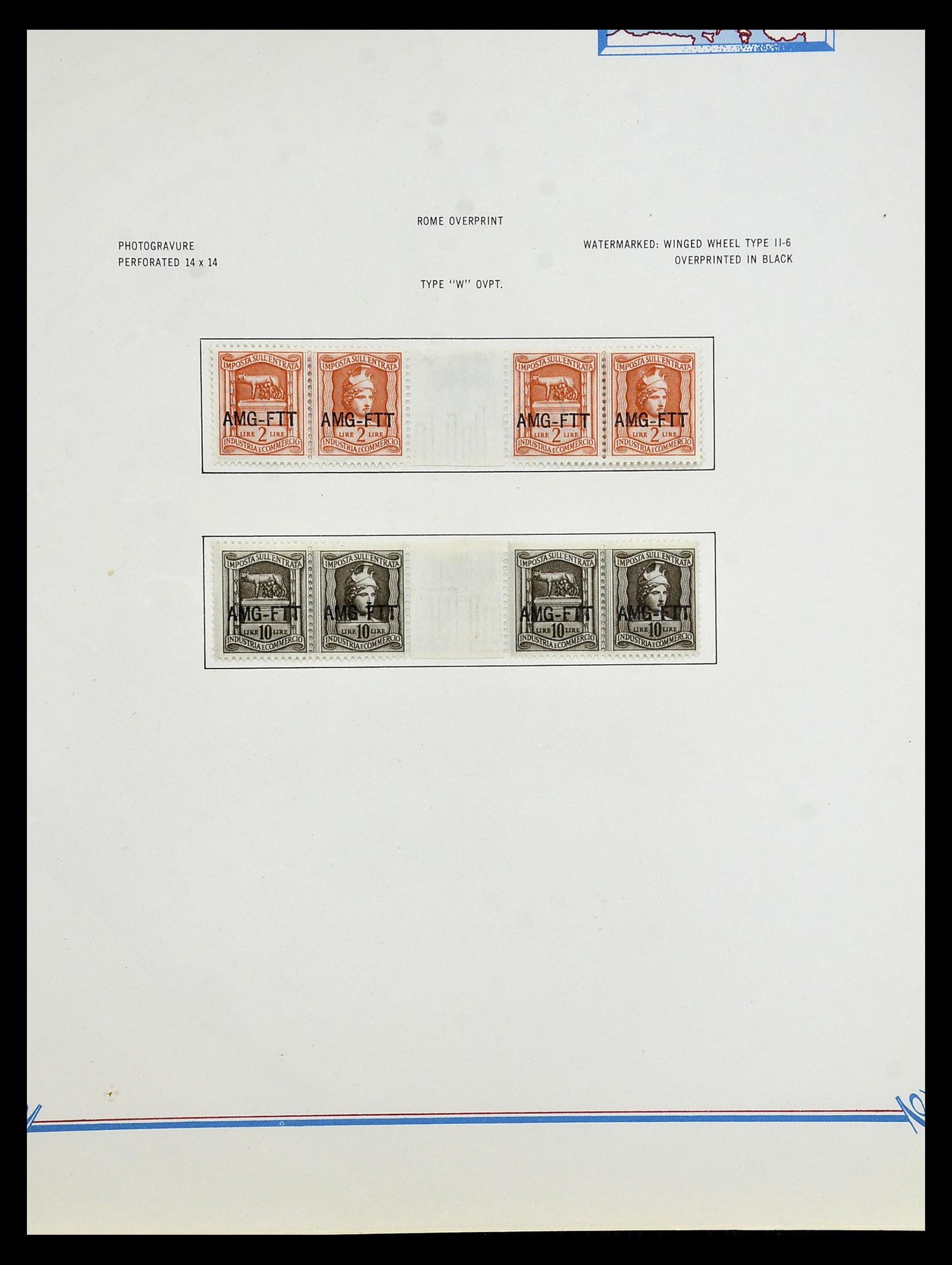 35109 192 - Postzegelverzameling 35109 AMG 1943-1952.