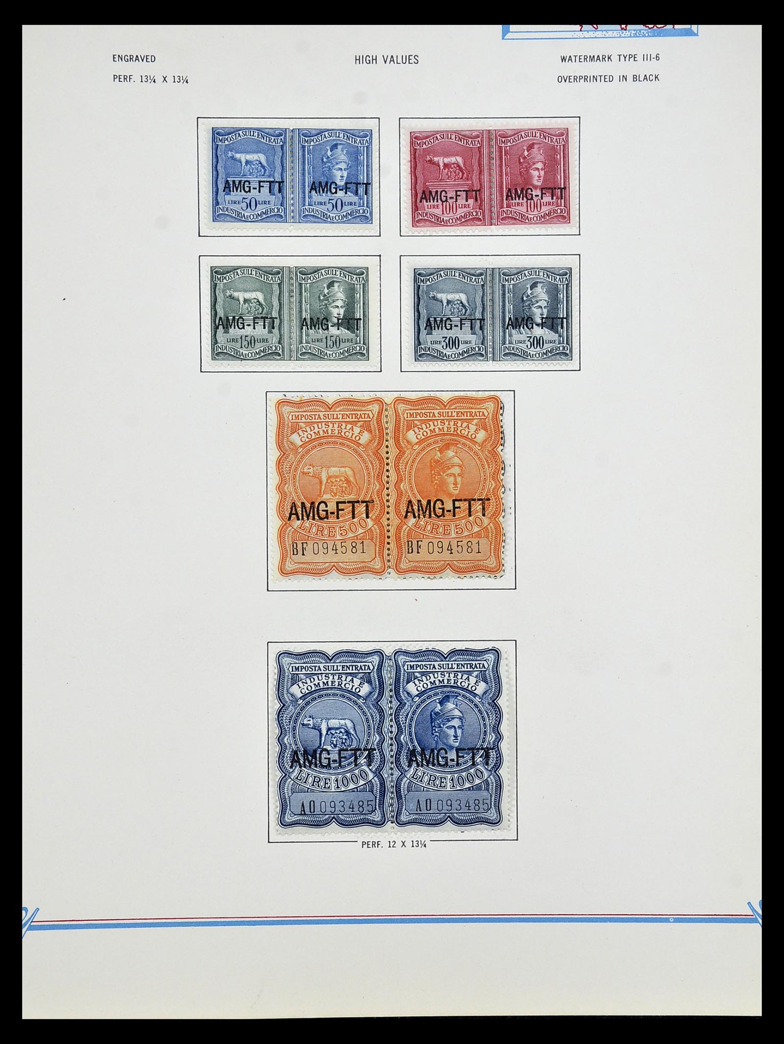 35109 193 - Postzegelverzameling 35109 AMG 1943-1952.