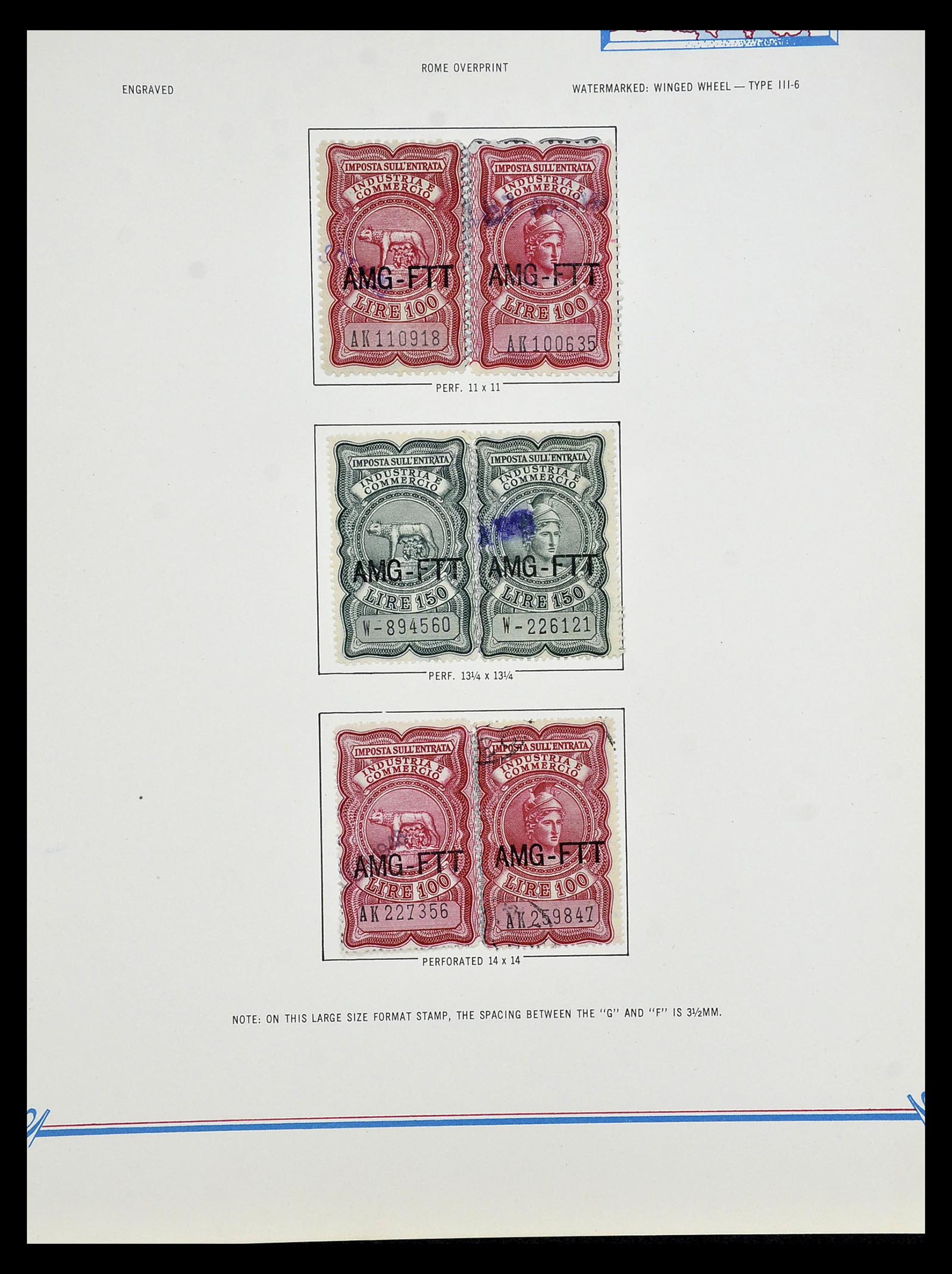 35109 195 - Postzegelverzameling 35109 AMG 1943-1952.