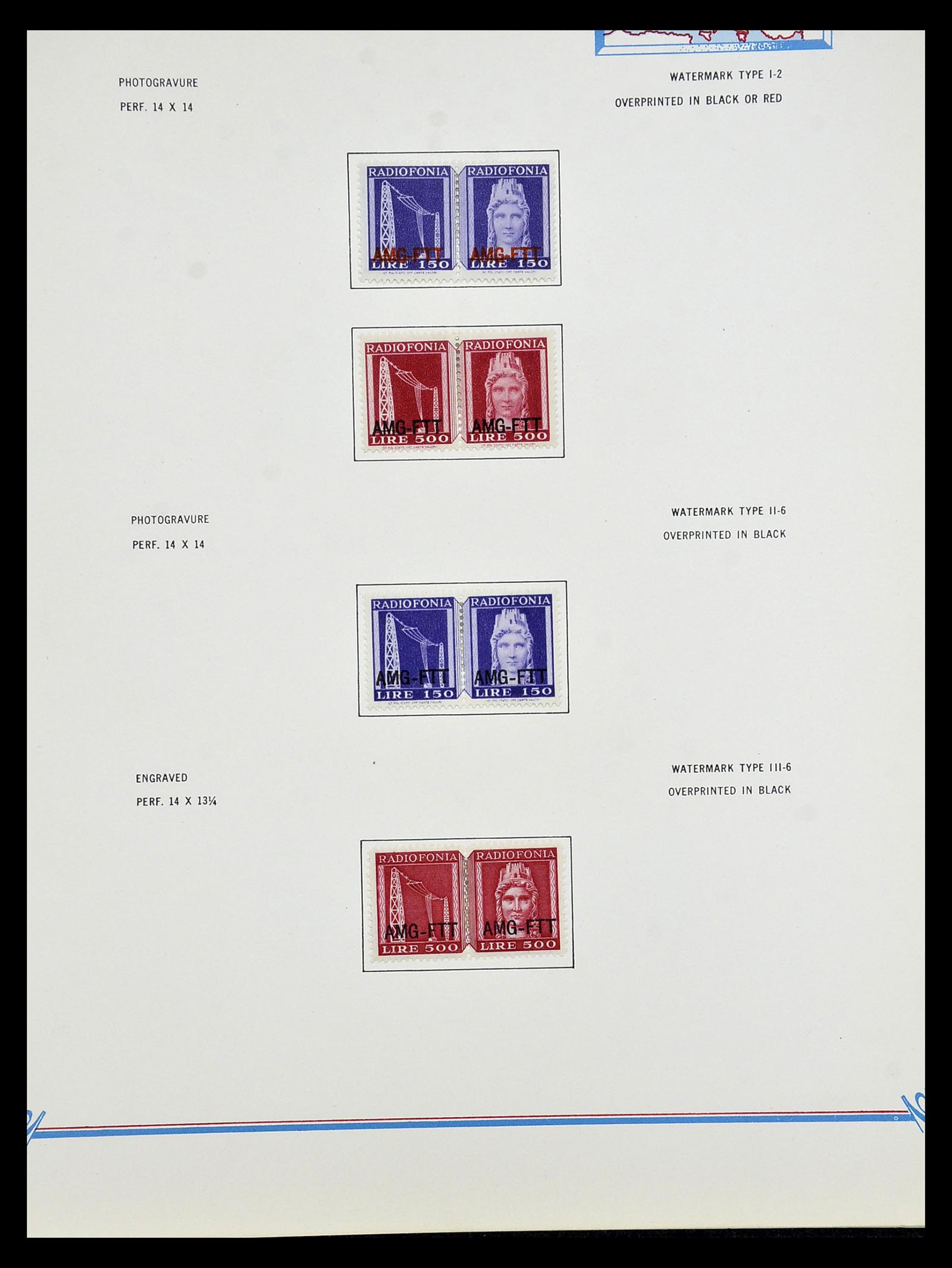 35109 200 - Postzegelverzameling 35109 AMG 1943-1952.