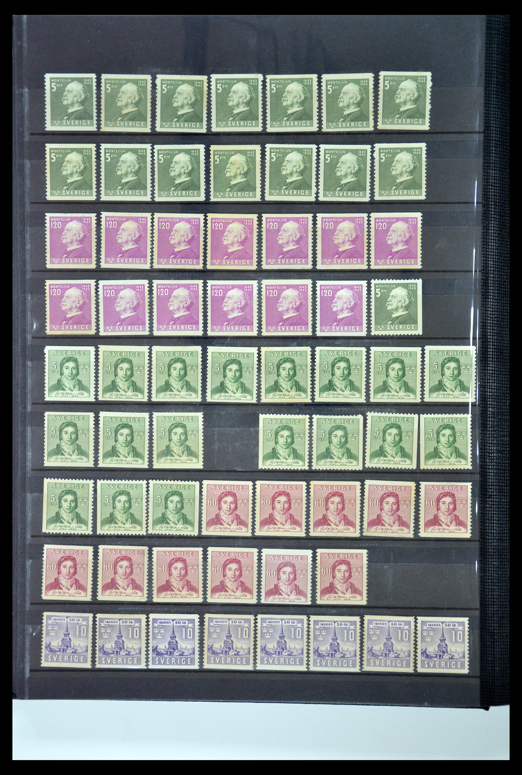 35110 021 - Postzegelverzameling 35110 Zweden 1891-1980.