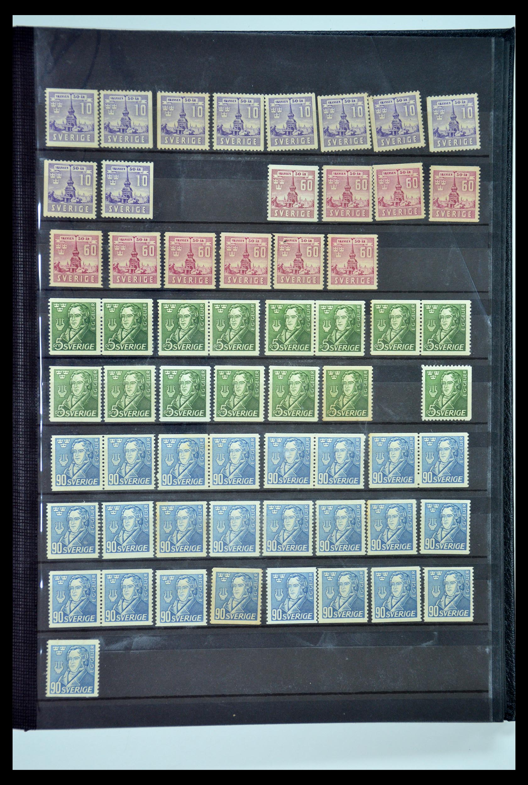 35110 022 - Postzegelverzameling 35110 Zweden 1891-1980.